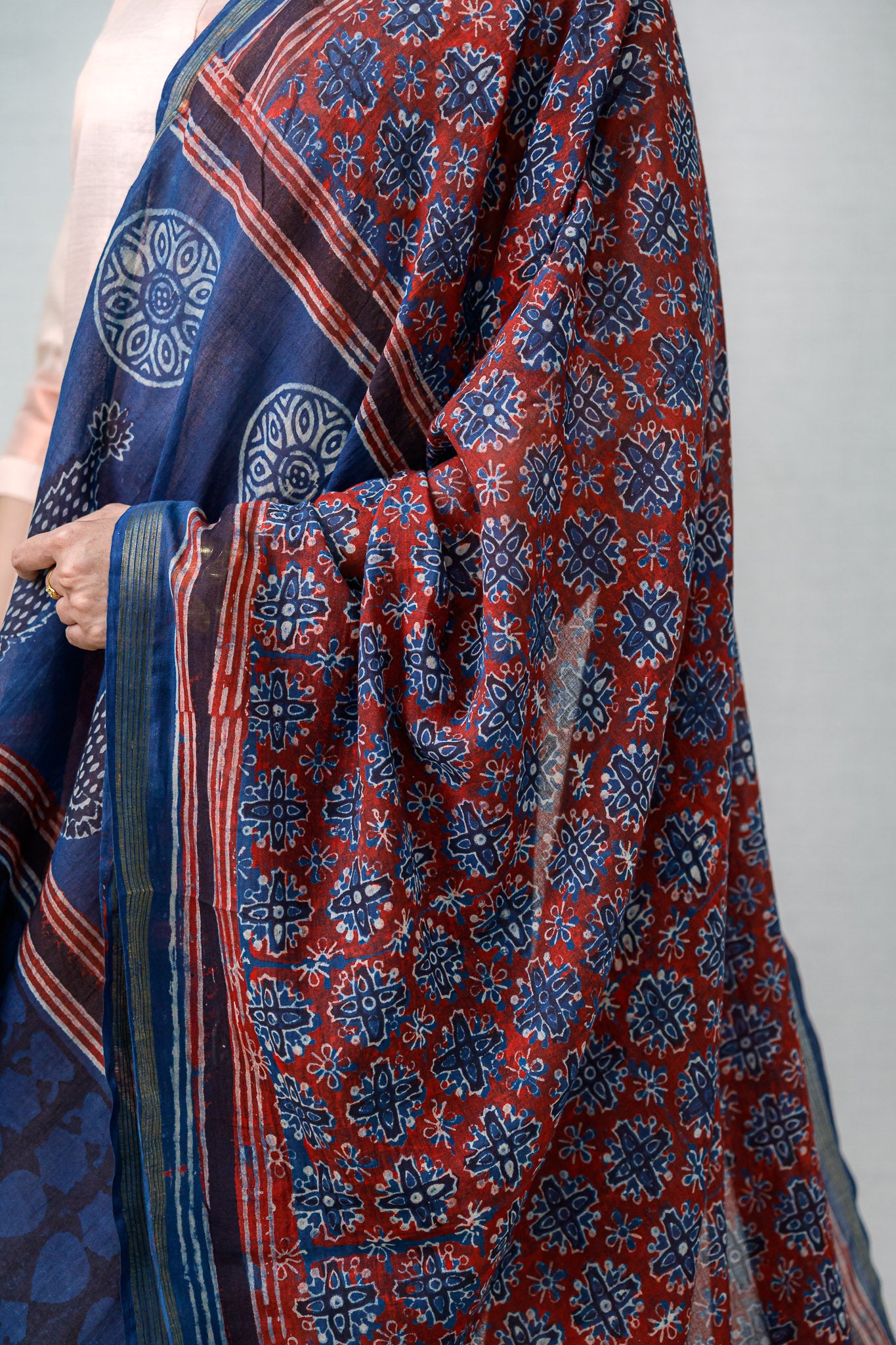 Dream Catcher Ajrakh Pure Cotton Dupatta