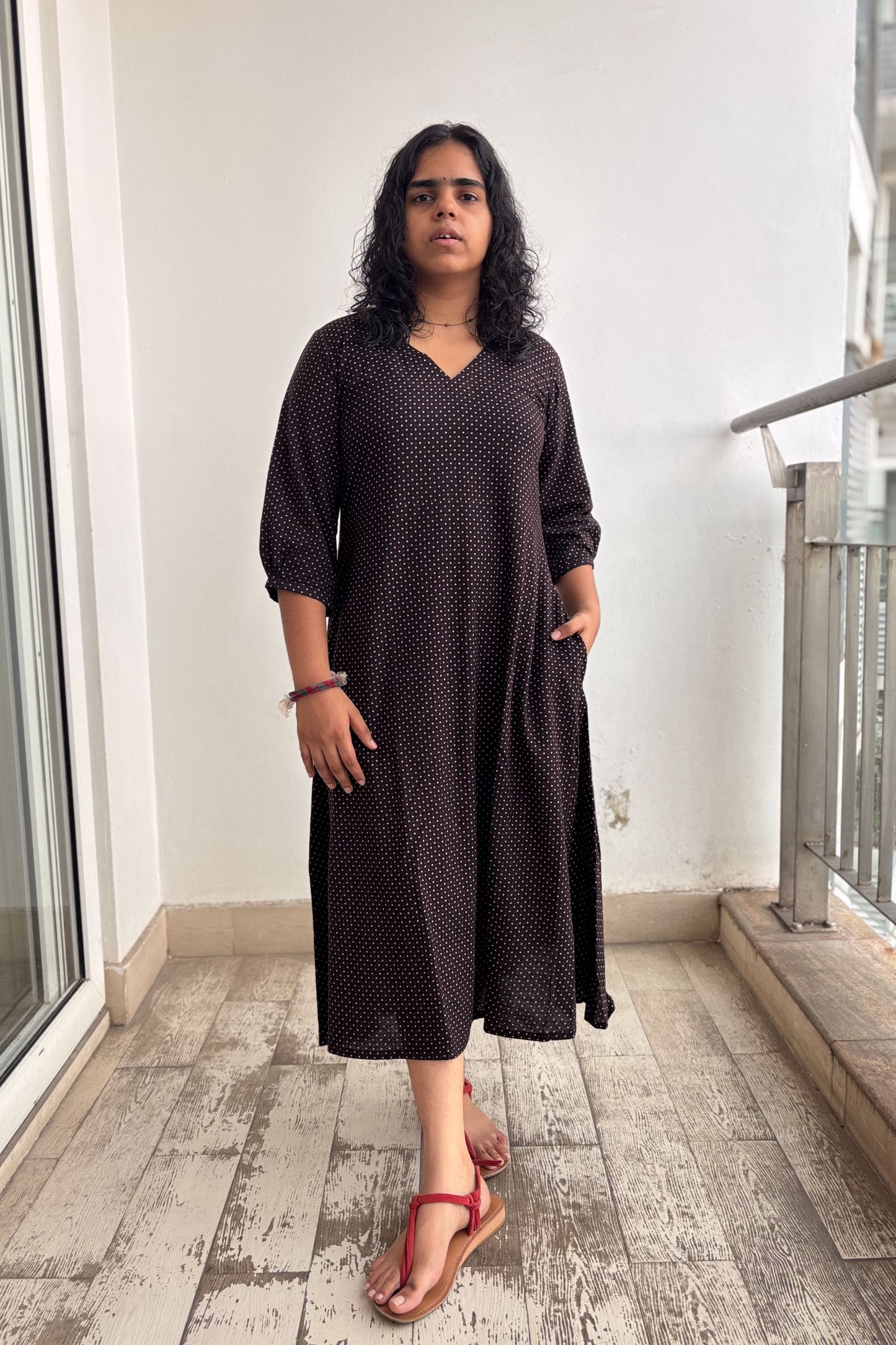 Taarika Black Aline Dress