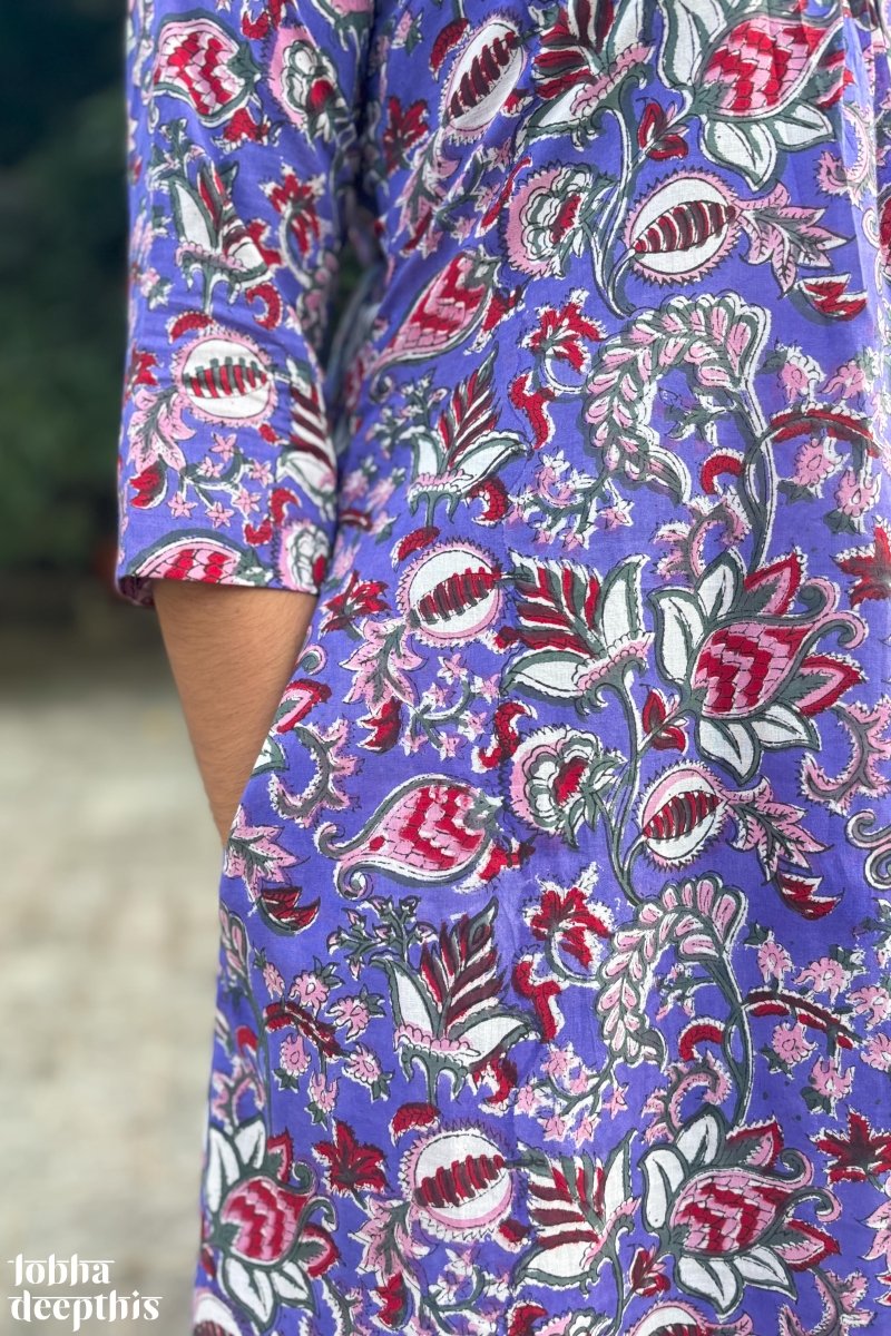 Le Wonder Sanganeri Dress - Lobha Deepthis