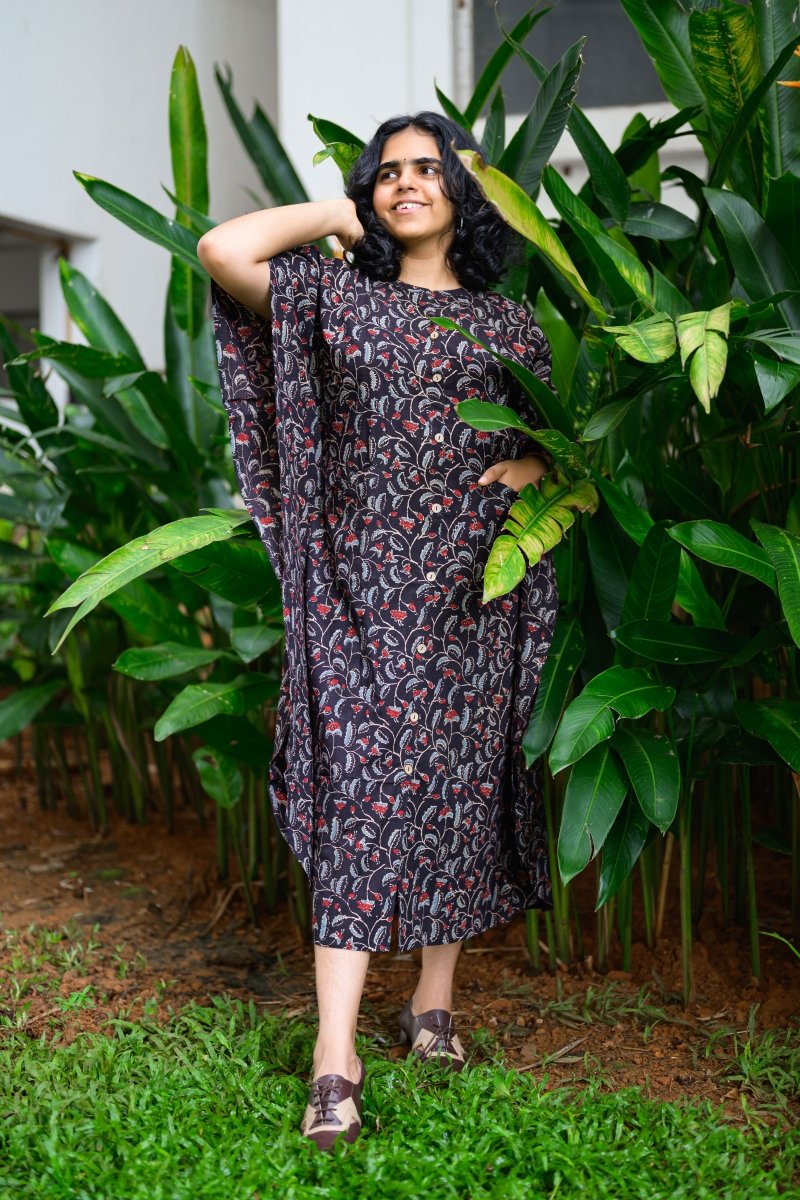 Mirya Ajrakh Kaftan - Lobha Deepthis