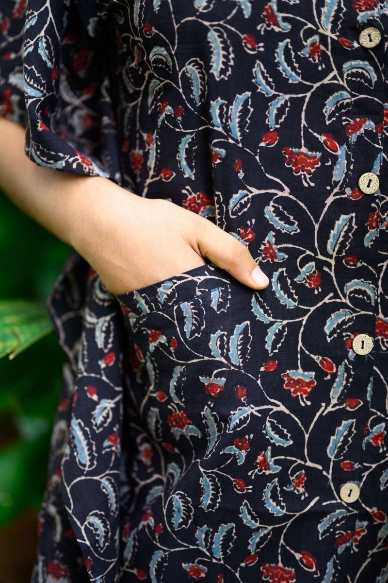 Mirya Ajrakh Kaftan - Lobha Deepthis