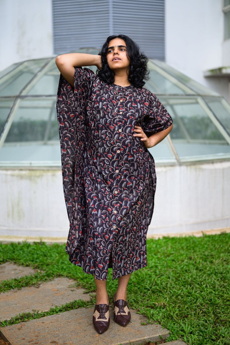 Mirya Ajrakh Kaftan - Lobha Deepthis
