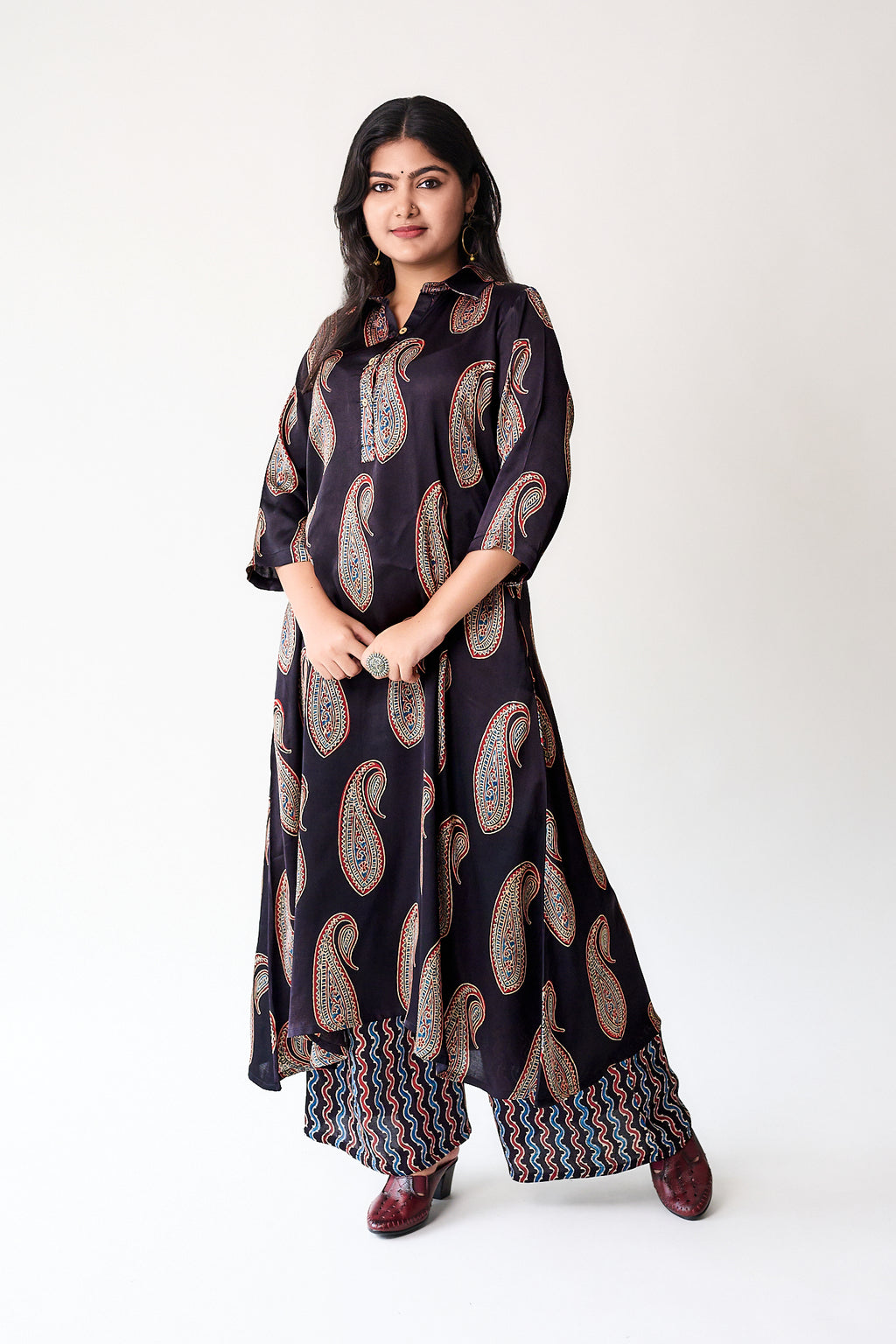 Naqsh Black Modal Ajrakh Dress