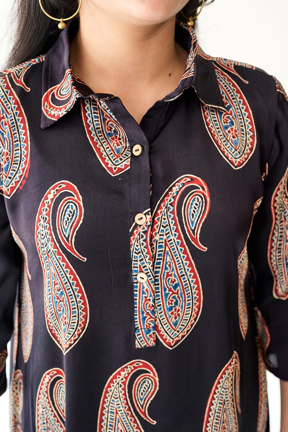 Naqsh Black Modal Ajrakh Dress