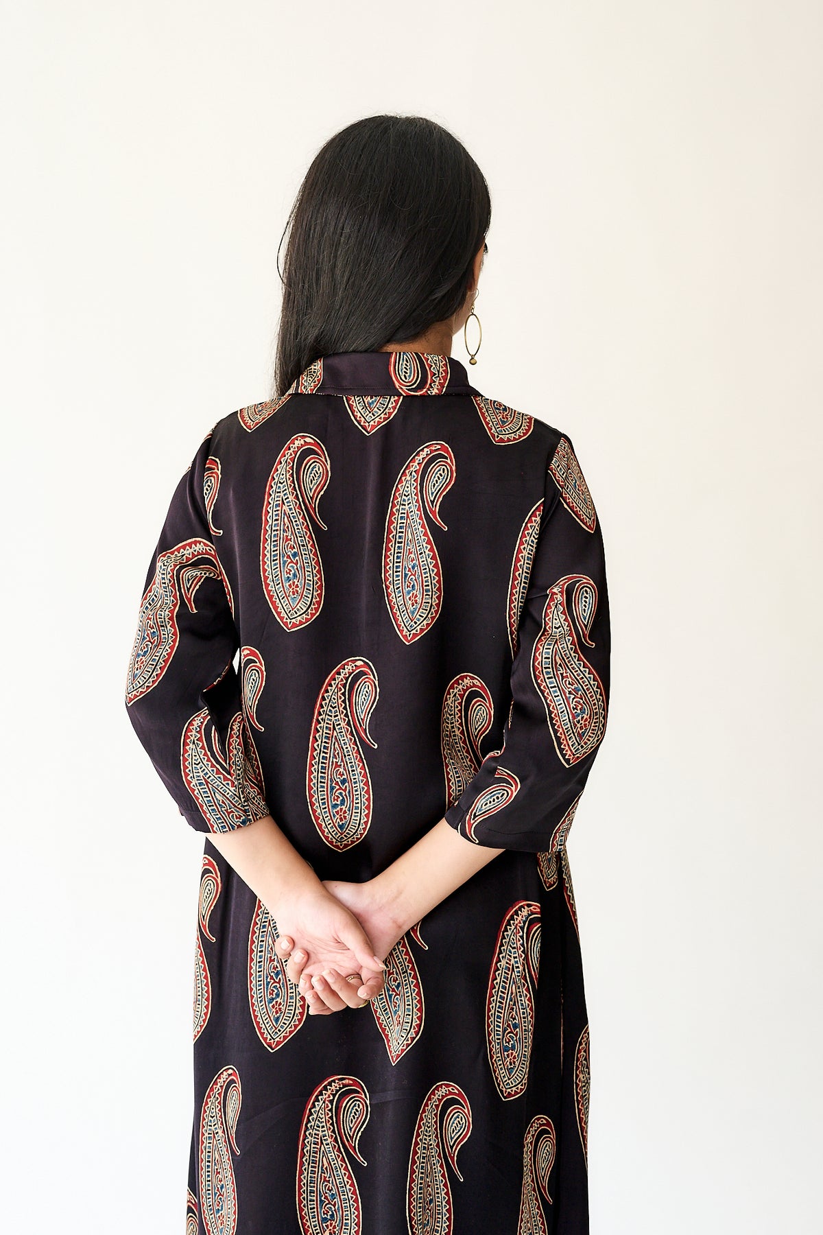 Naqsh Black Modal Ajrakh Dress