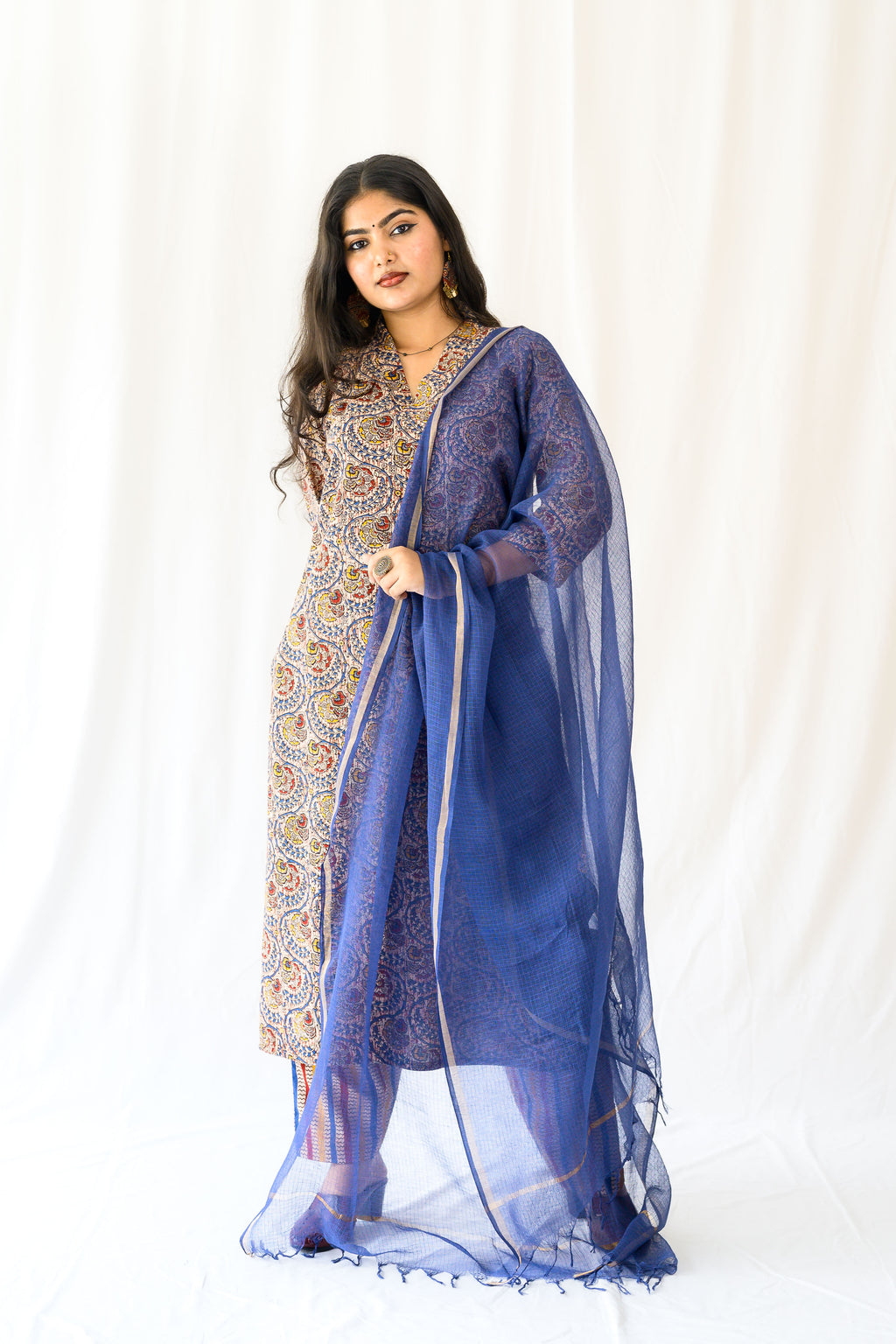 Set of 2- Reva Kalamkari Kurta & Pants Set