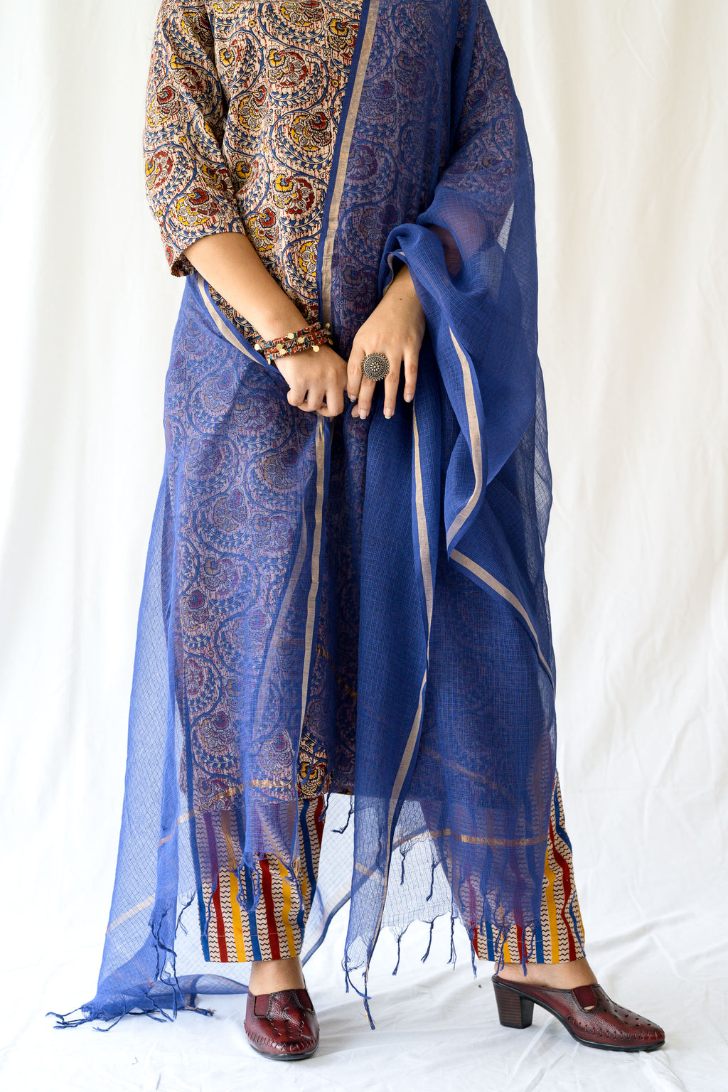 Set of 2- Reva Kalamkari Kurta & Pants Set