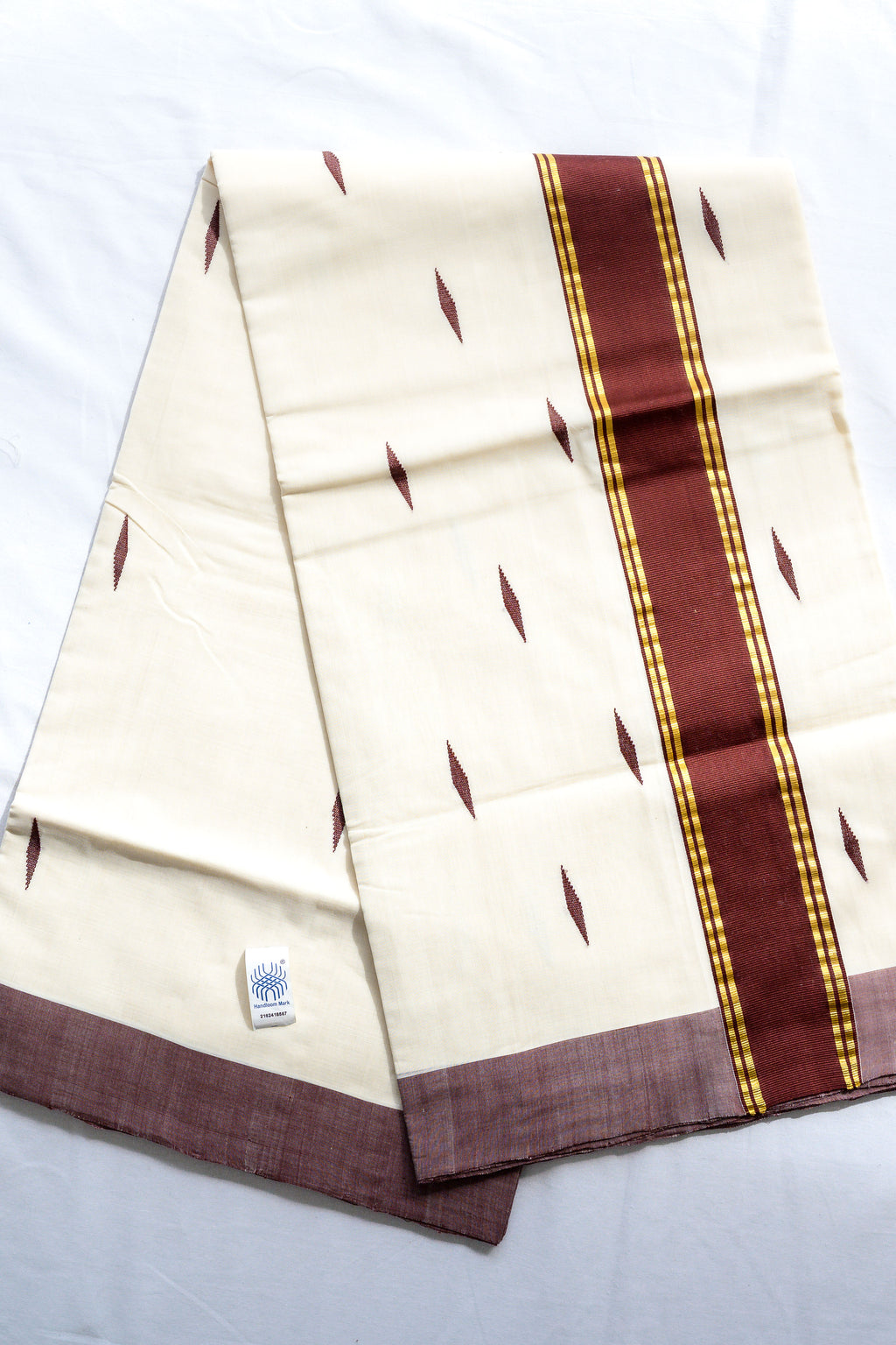 Coffee Brown Kara Balaramapuram Handloom Saree with Bagru Blouse