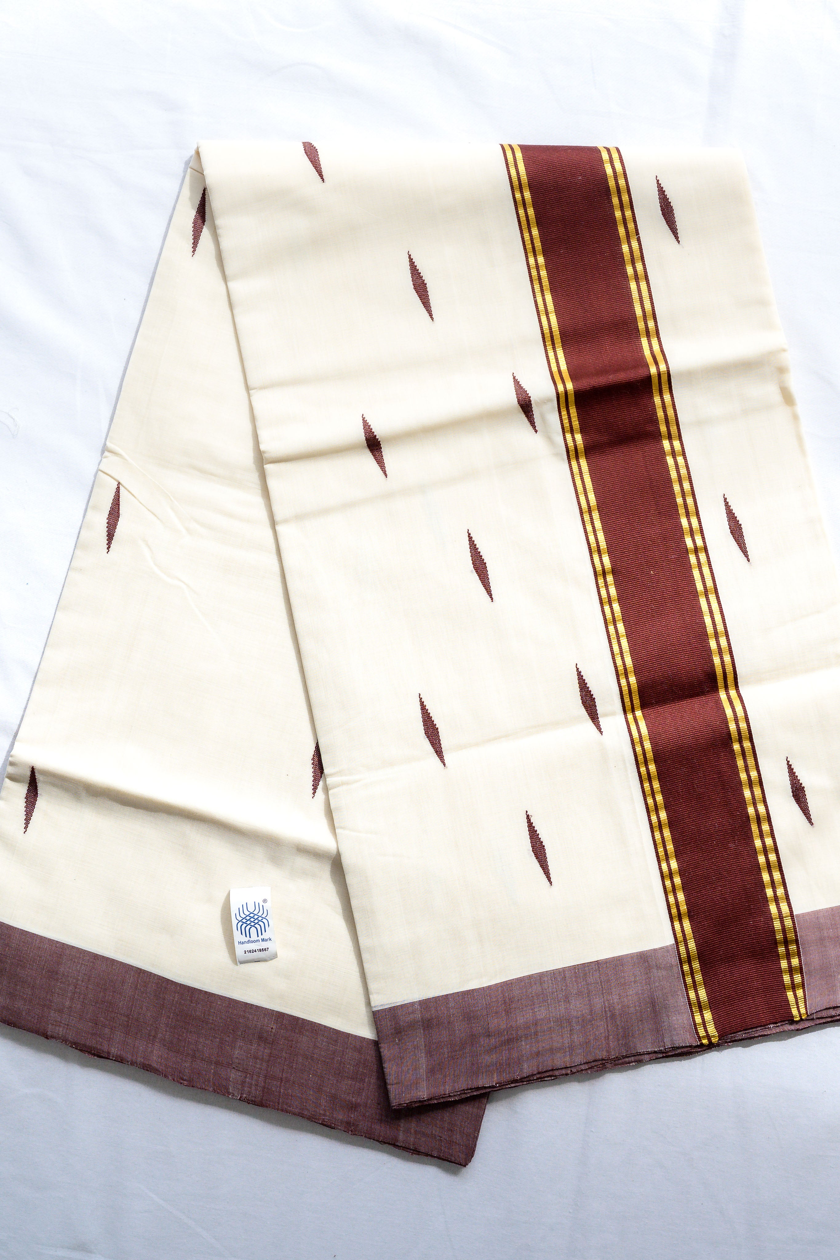 Coffee Brown Kara Balaramapuram Handloom Saree with Bagru Blouse