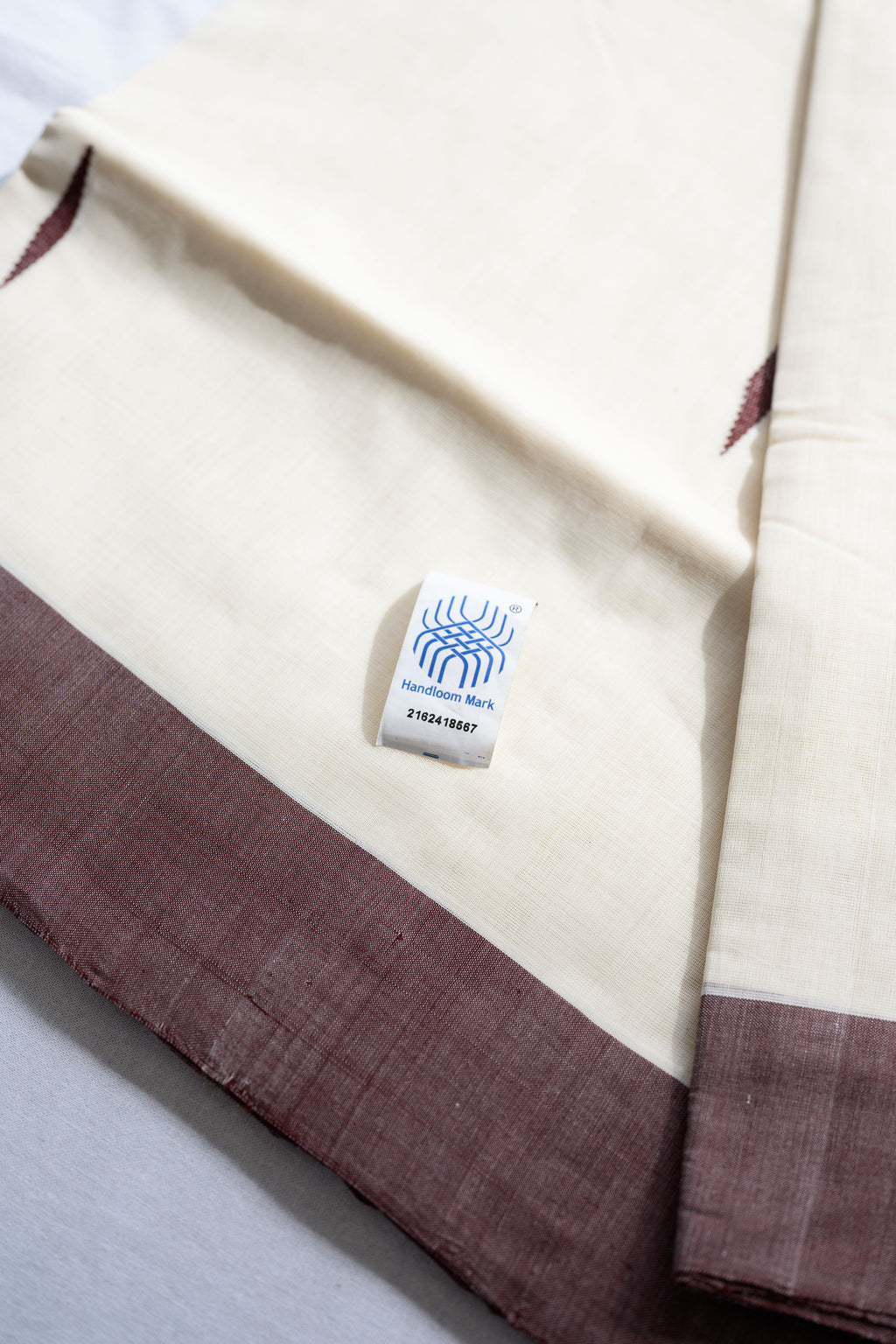 Coffee Brown Kara Balaramapuram Handloom Saree with Bagru Blouse