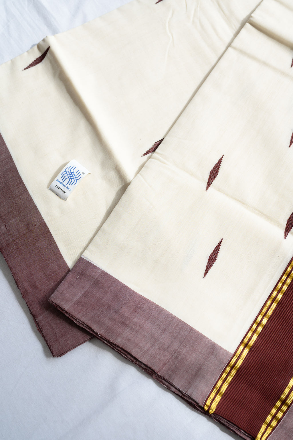 Coffee Brown Kara Balaramapuram Handloom Saree with Bagru Blouse