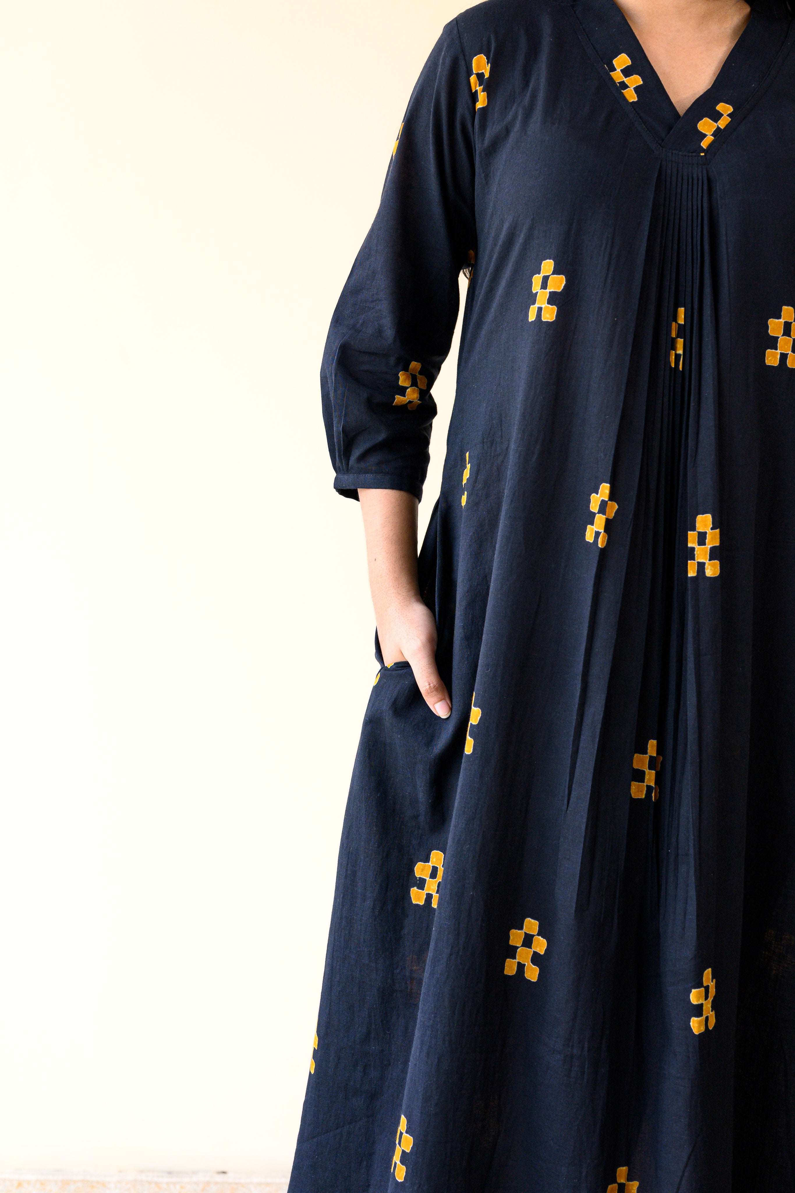 Paheli Dabu Cotton Dress