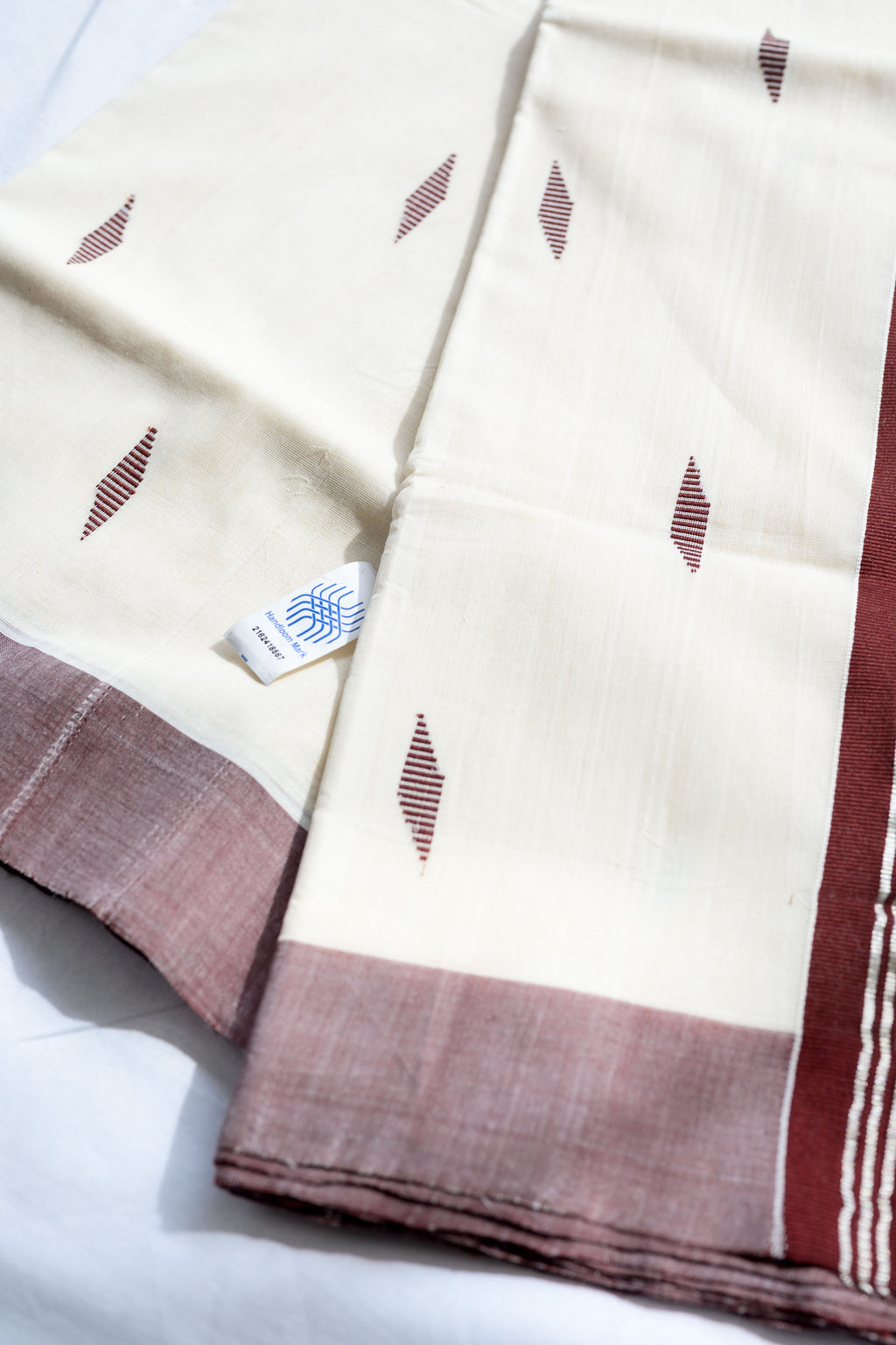 Coffee Brown & Silver Kara Balaramapuram Handloom Saree with Bagru Blouse