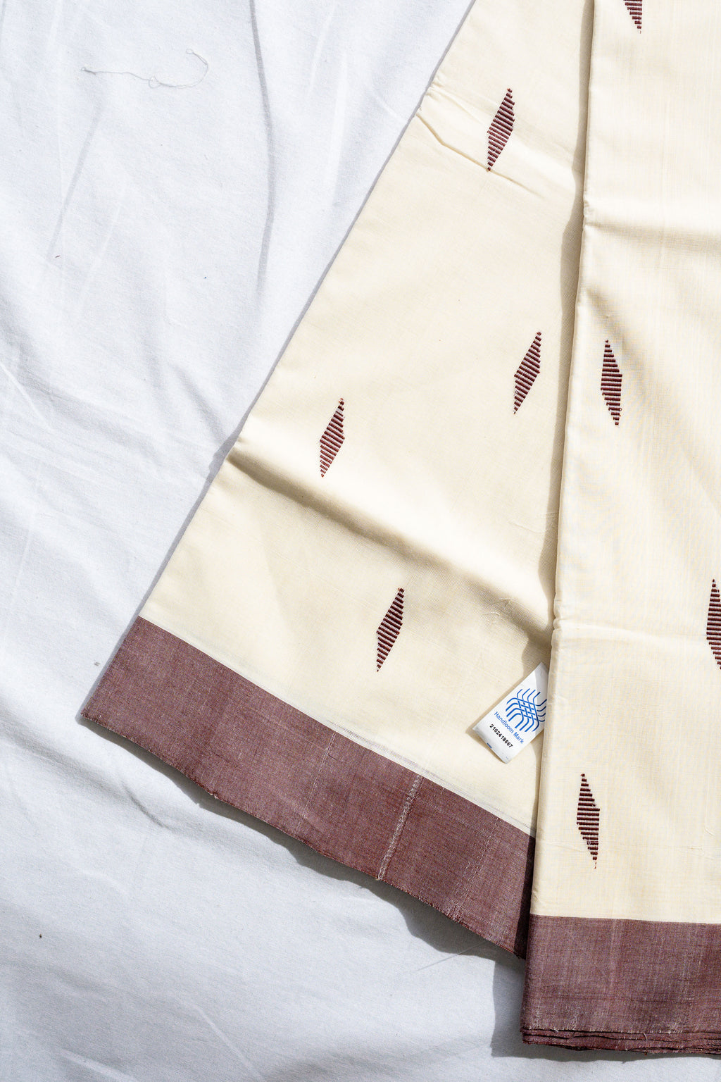 Coffee Brown & Silver Kara Balaramapuram Handloom Saree with Bagru Blouse