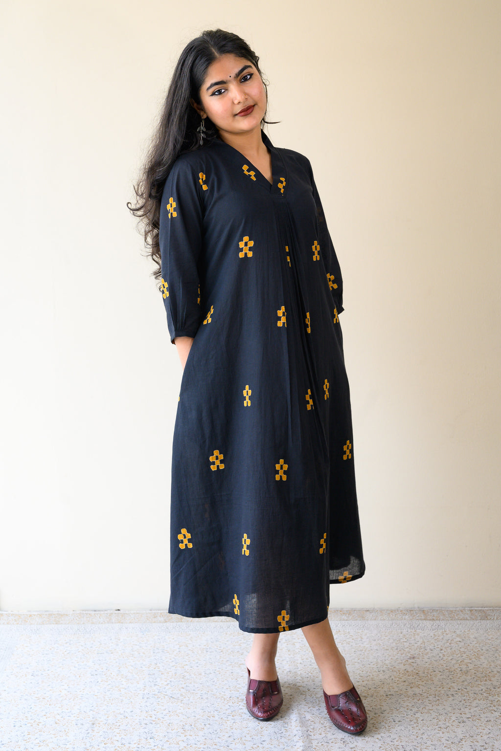 Paheli Dabu Cotton Dress