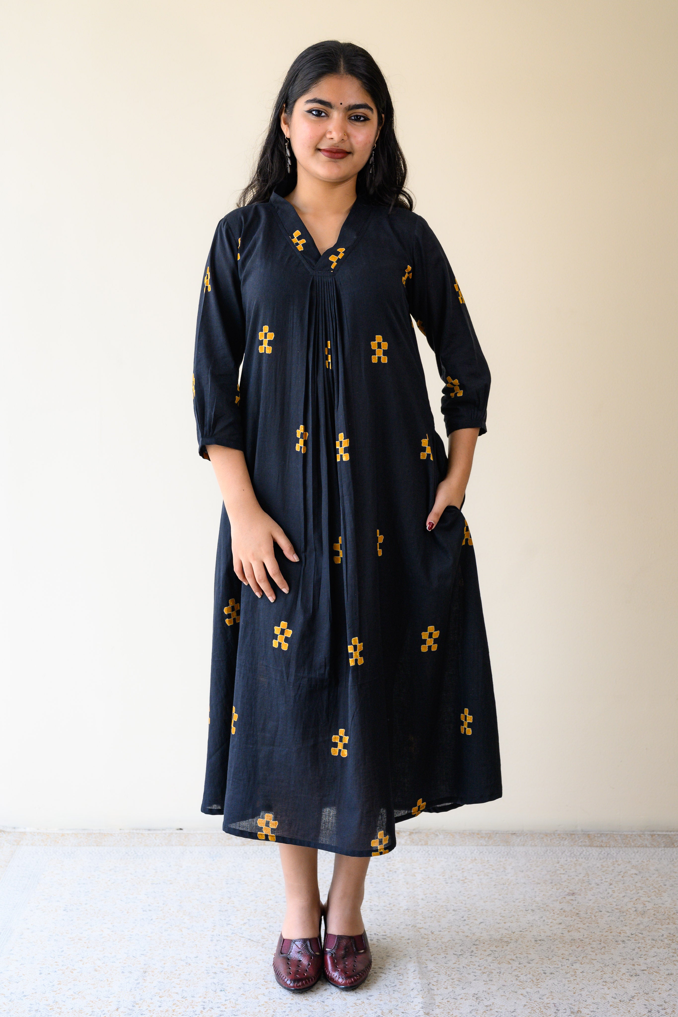 Paheli Dabu Cotton Dress