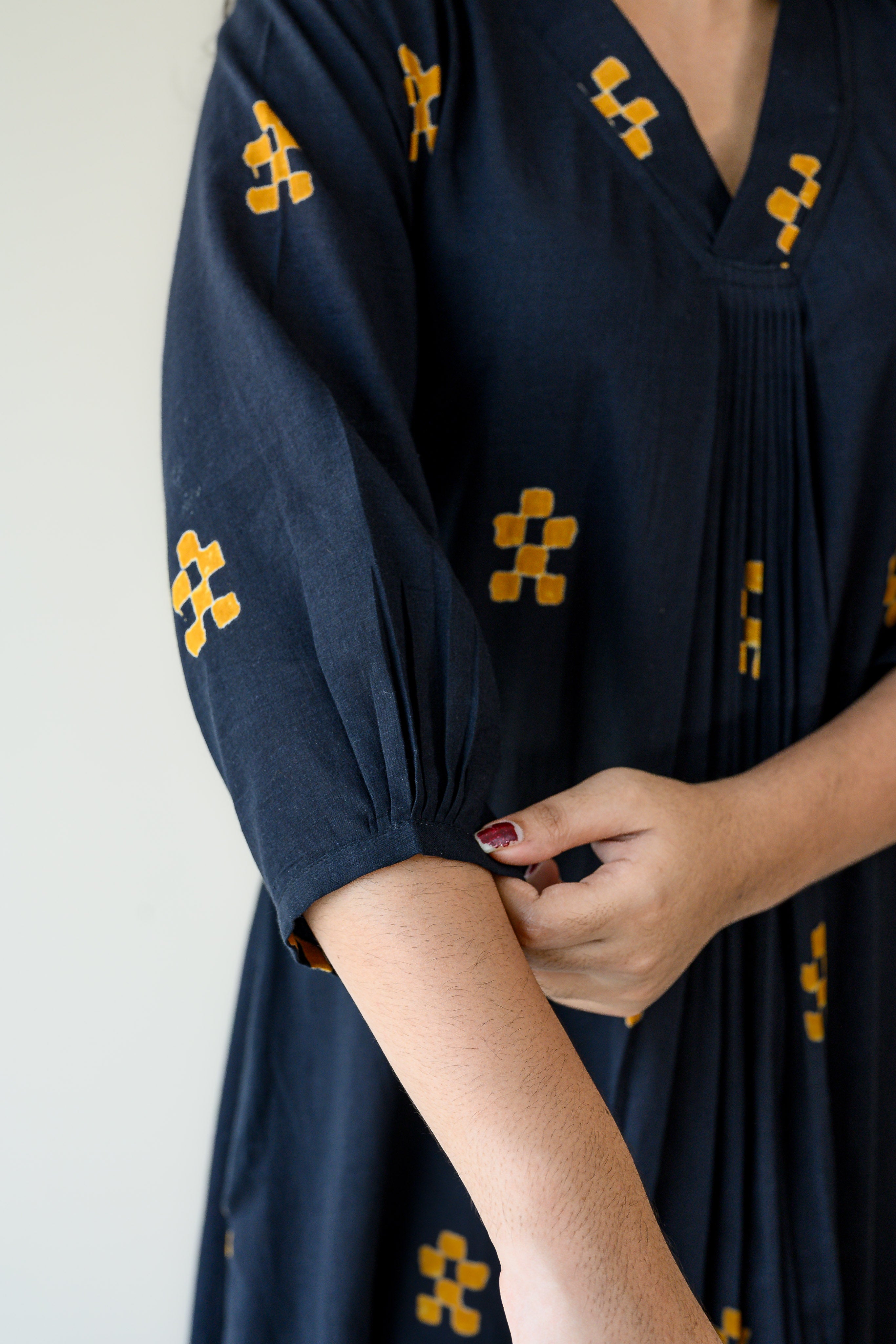 Paheli Dabu Cotton Dress