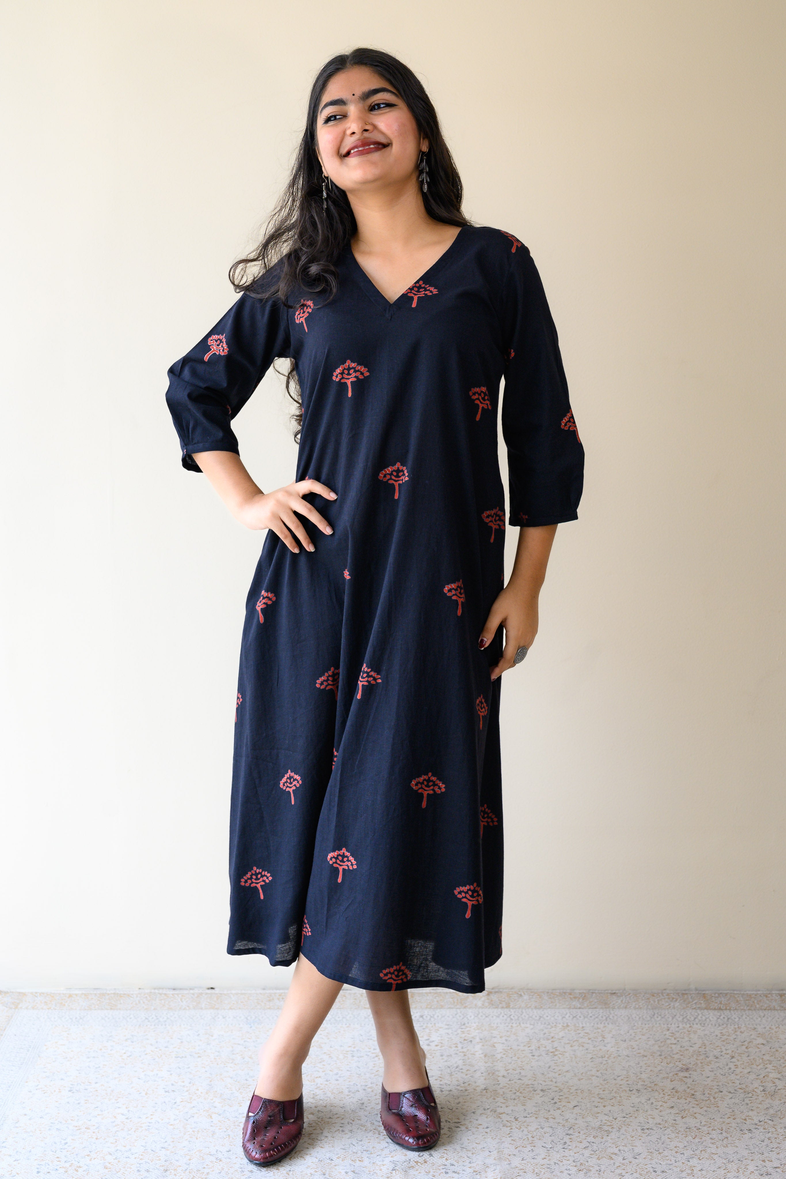 Naveli Dabu Cotton Dress