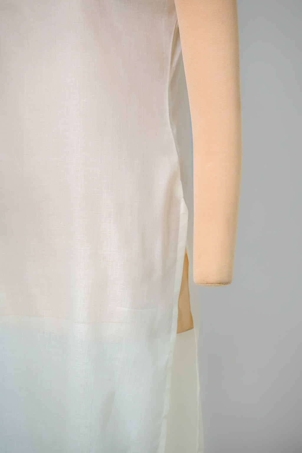 Cotton White Round Neck Long Inner Slip