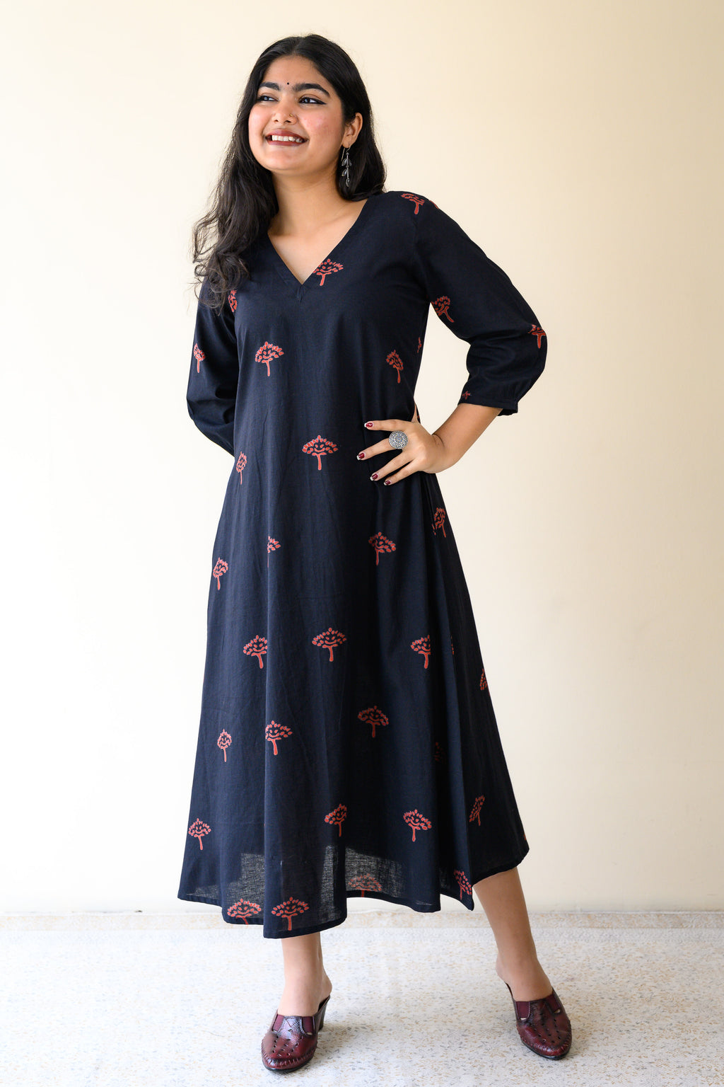 Naveli Dabu Cotton Dress