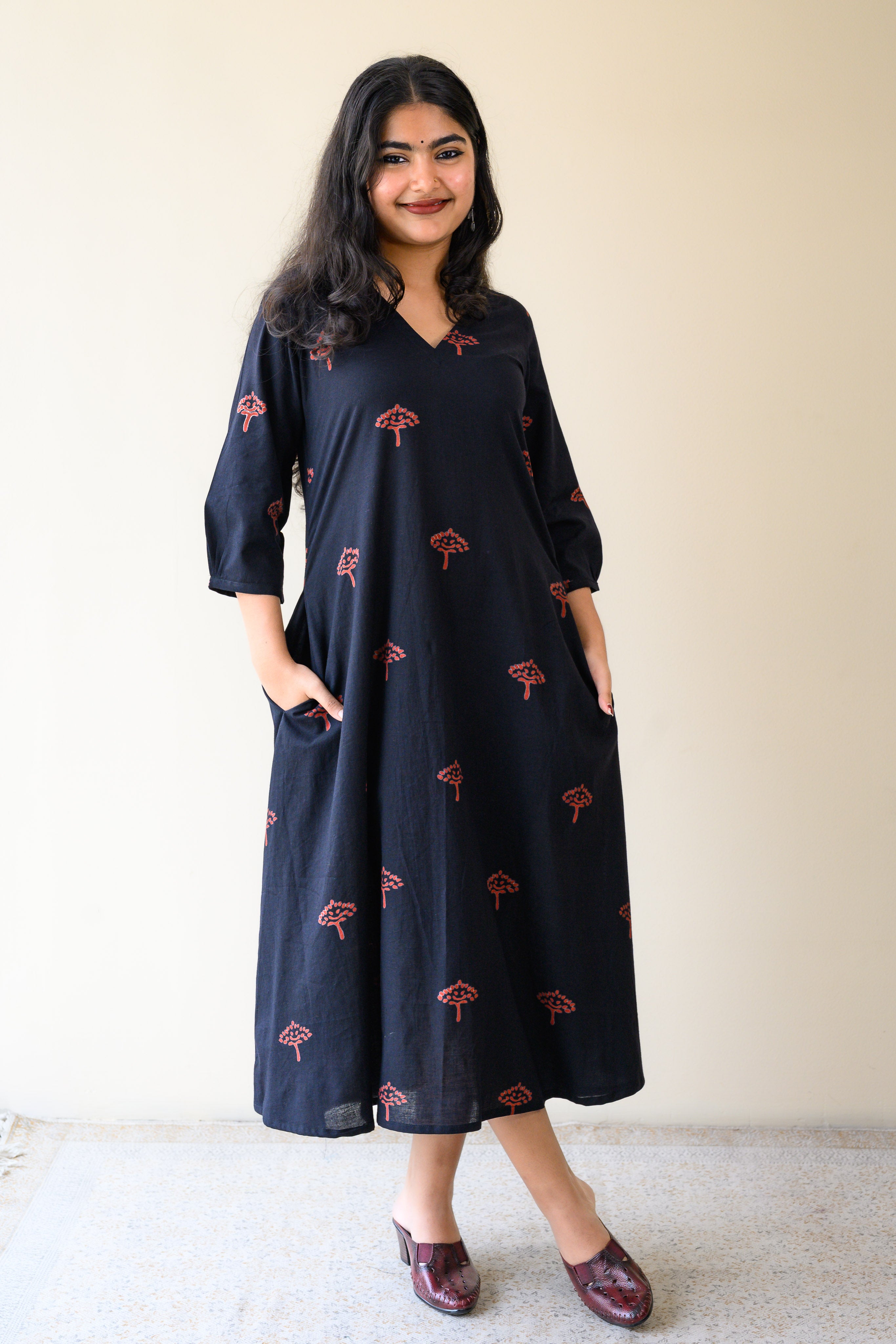 Naveli Dabu Cotton Dress