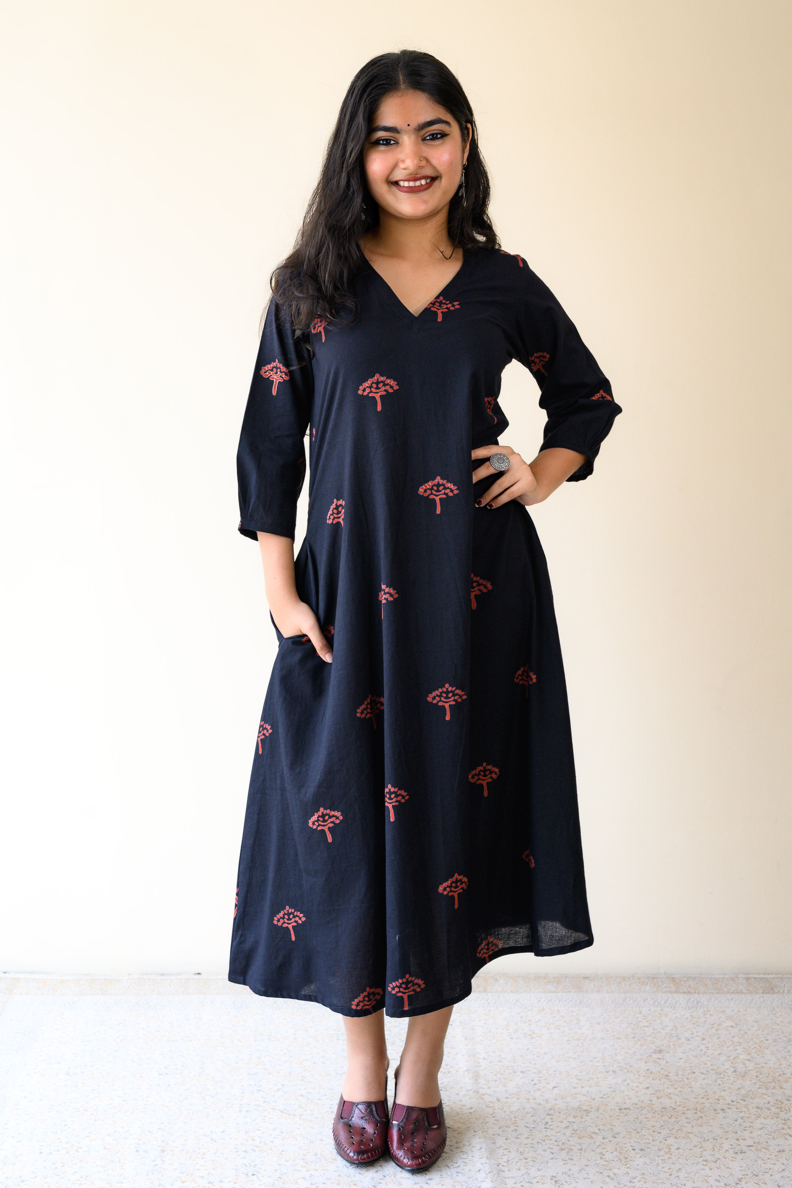 Naveli Dabu Cotton Dress