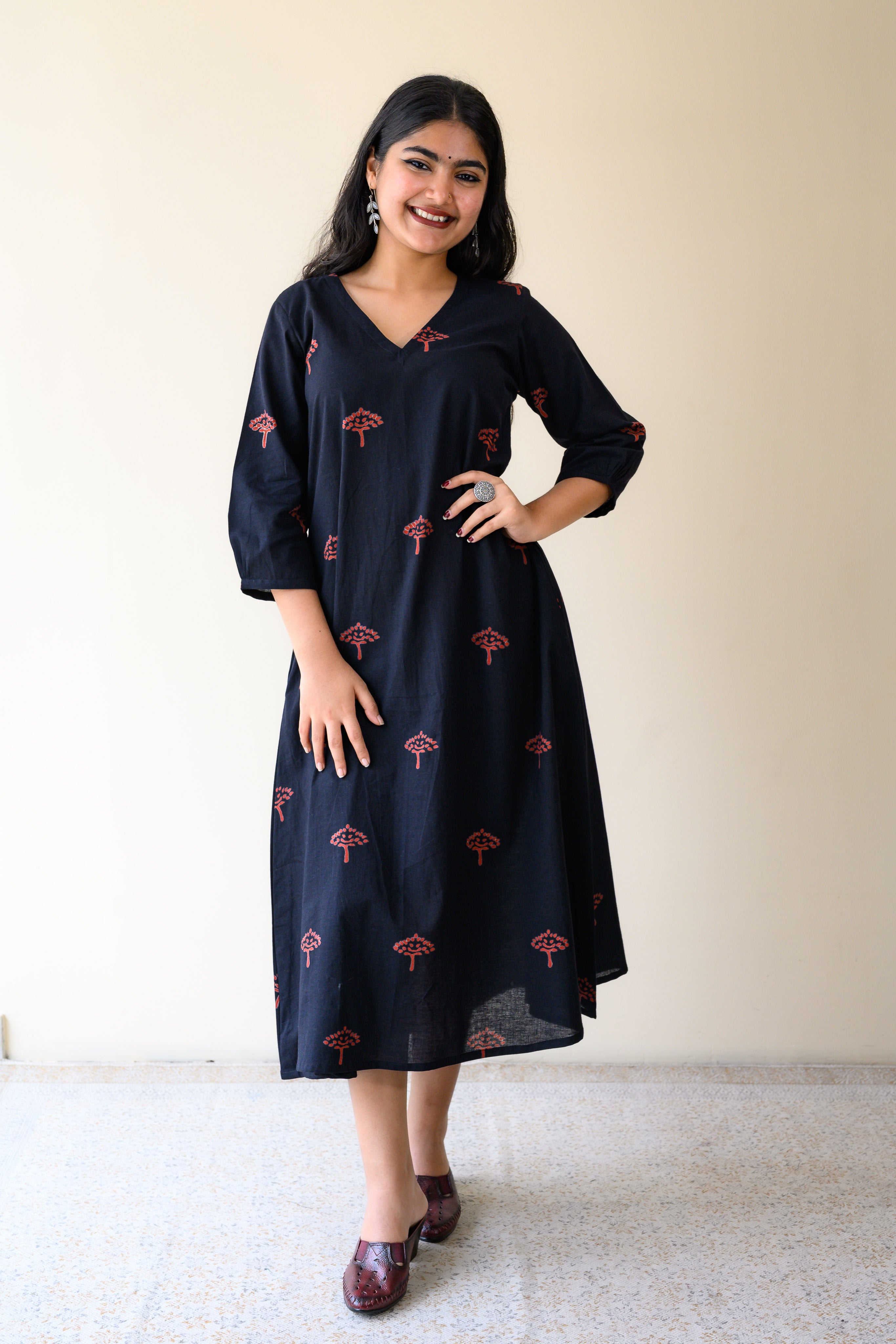 Naveli Dabu Cotton Dress