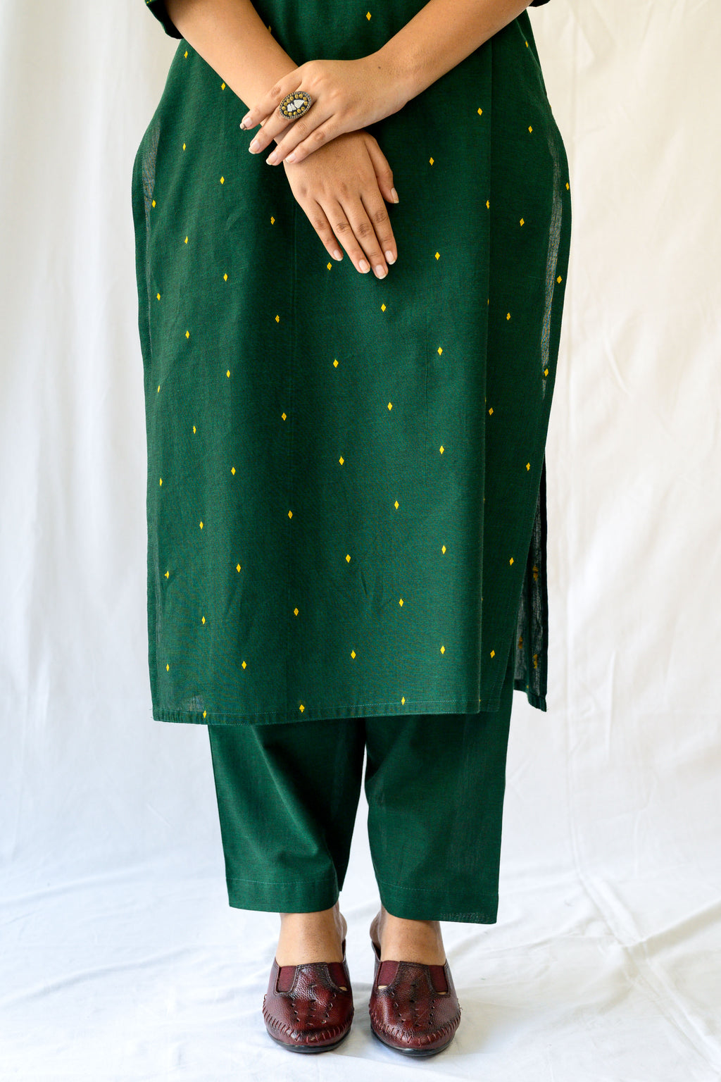 Set of 2- Kadali South Cotton Kurta & Pants Set