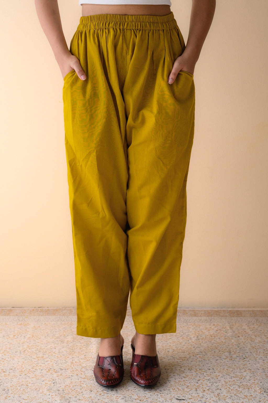 Set of 2- Inara Mustard South Cotton Kurta & Pants Set