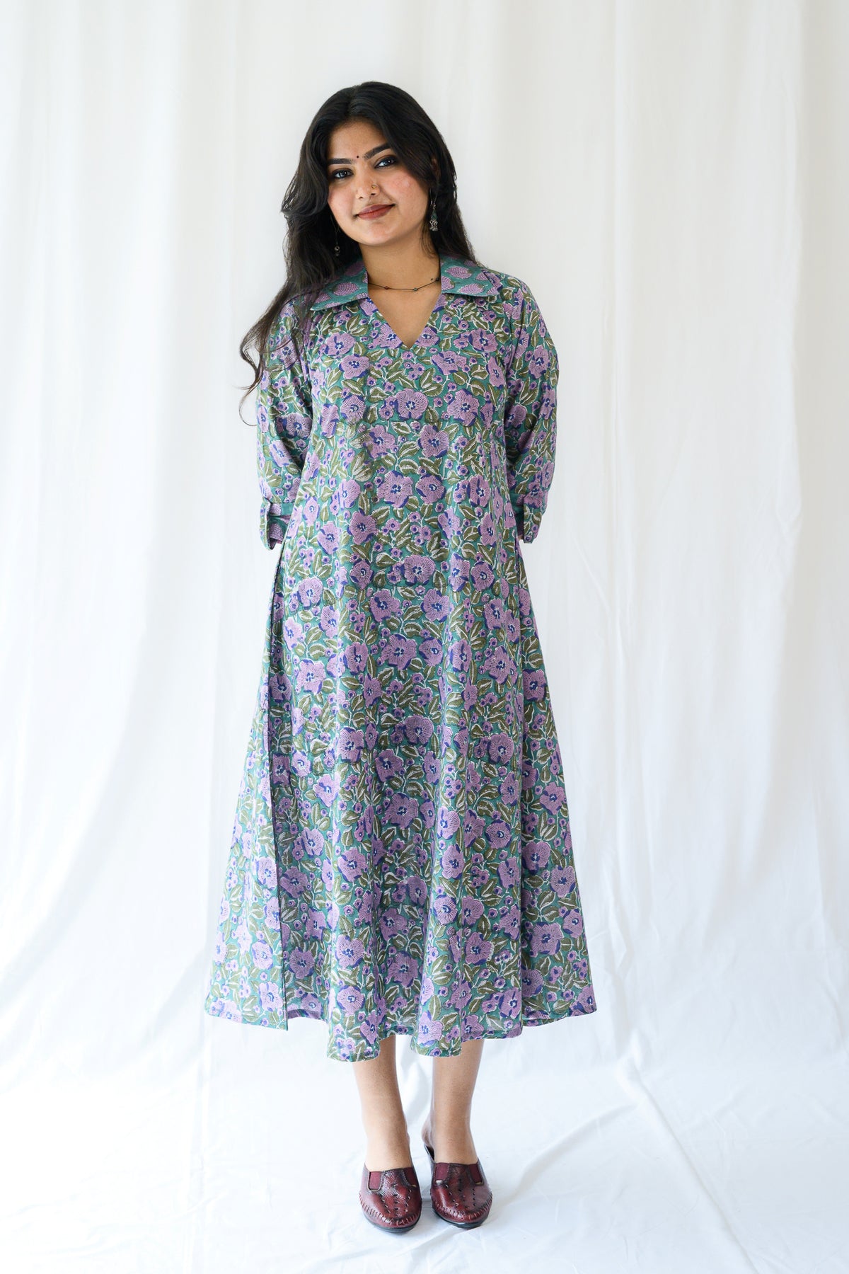 Rita Sanganeri Shirt Collar Dress