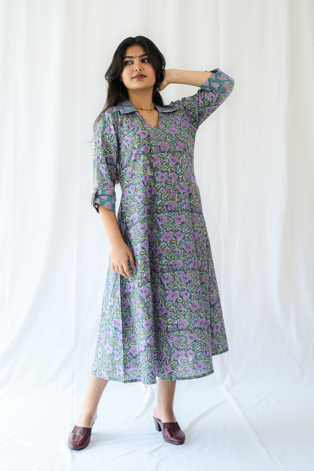Rita Sanganeri Shirt Collar Dress