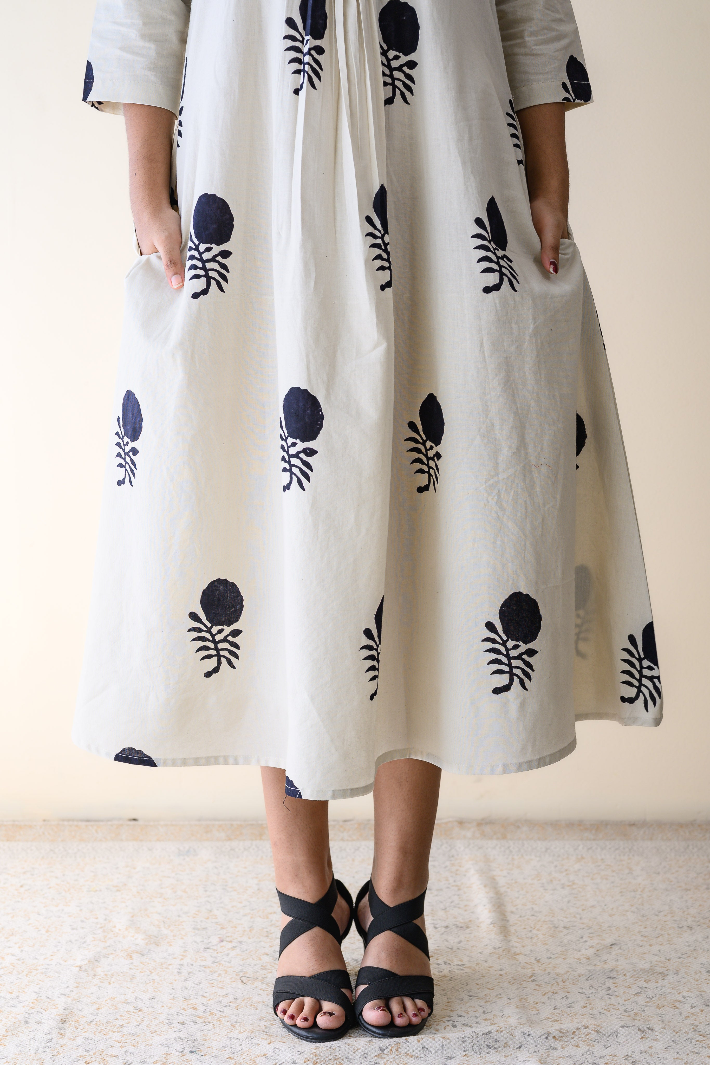 Raaheli Handblock Cotton Dress