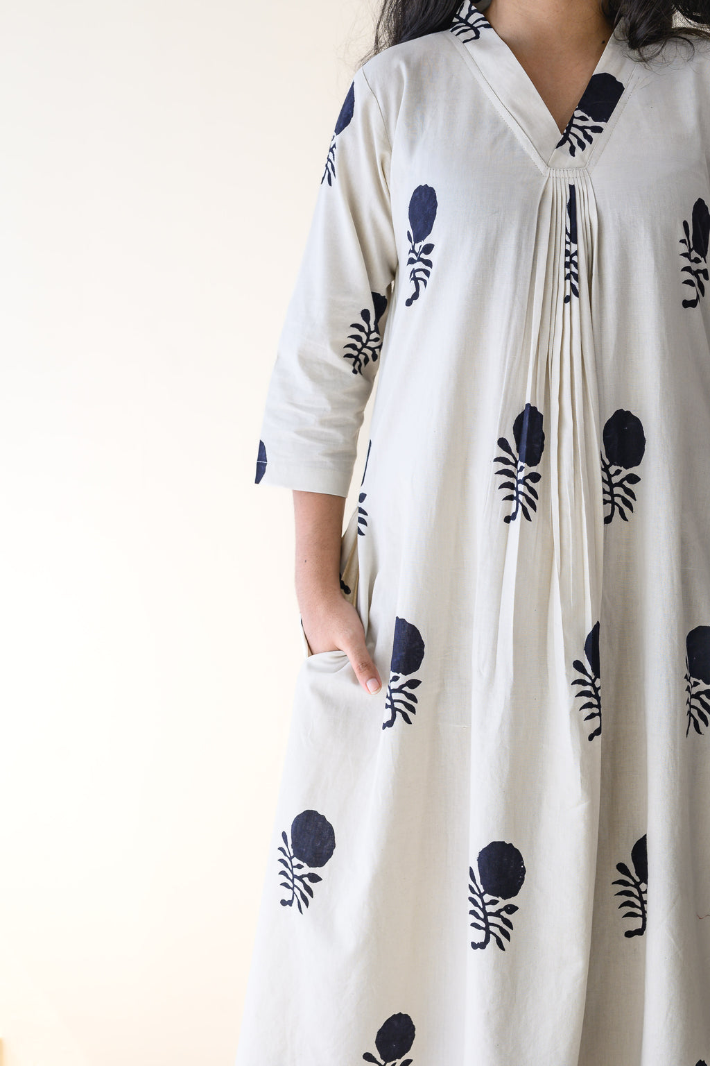Raaheli Handblock Cotton Dress