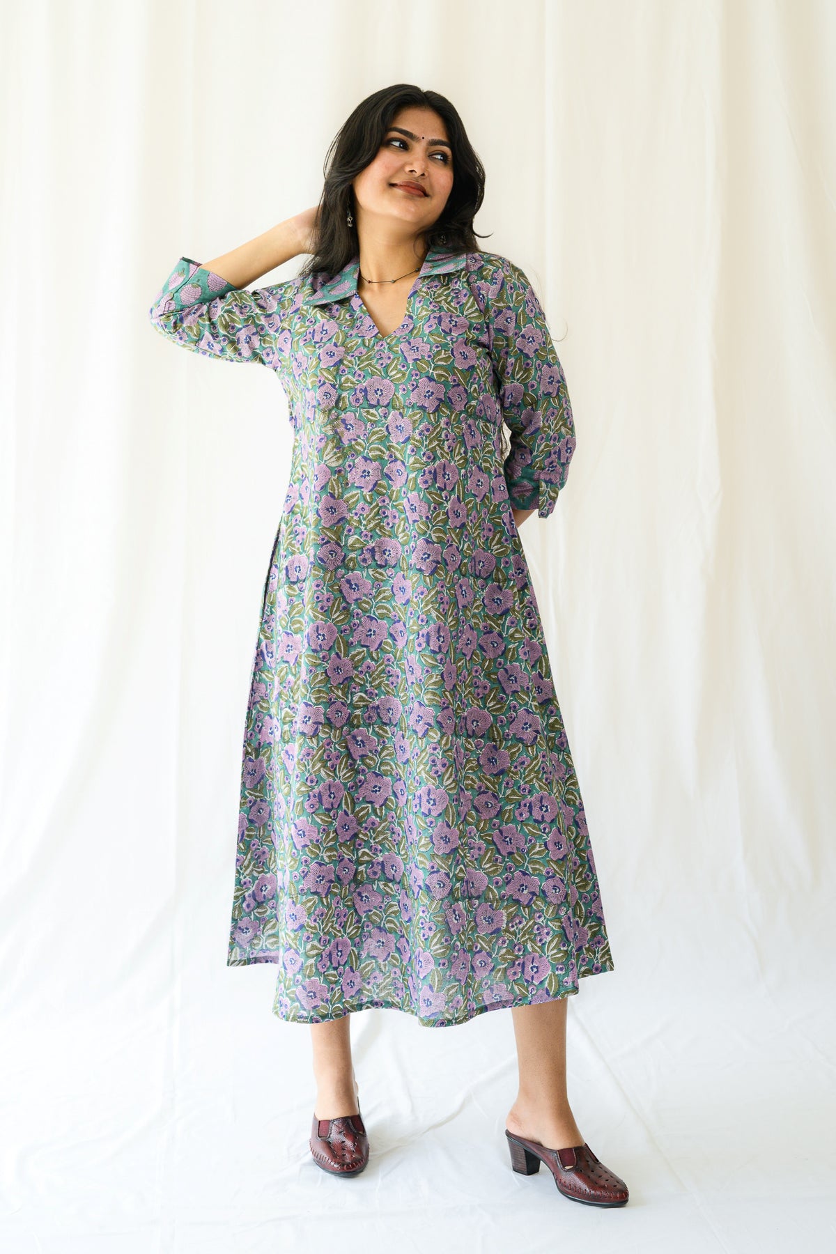 Rita Sanganeri Shirt Collar Dress