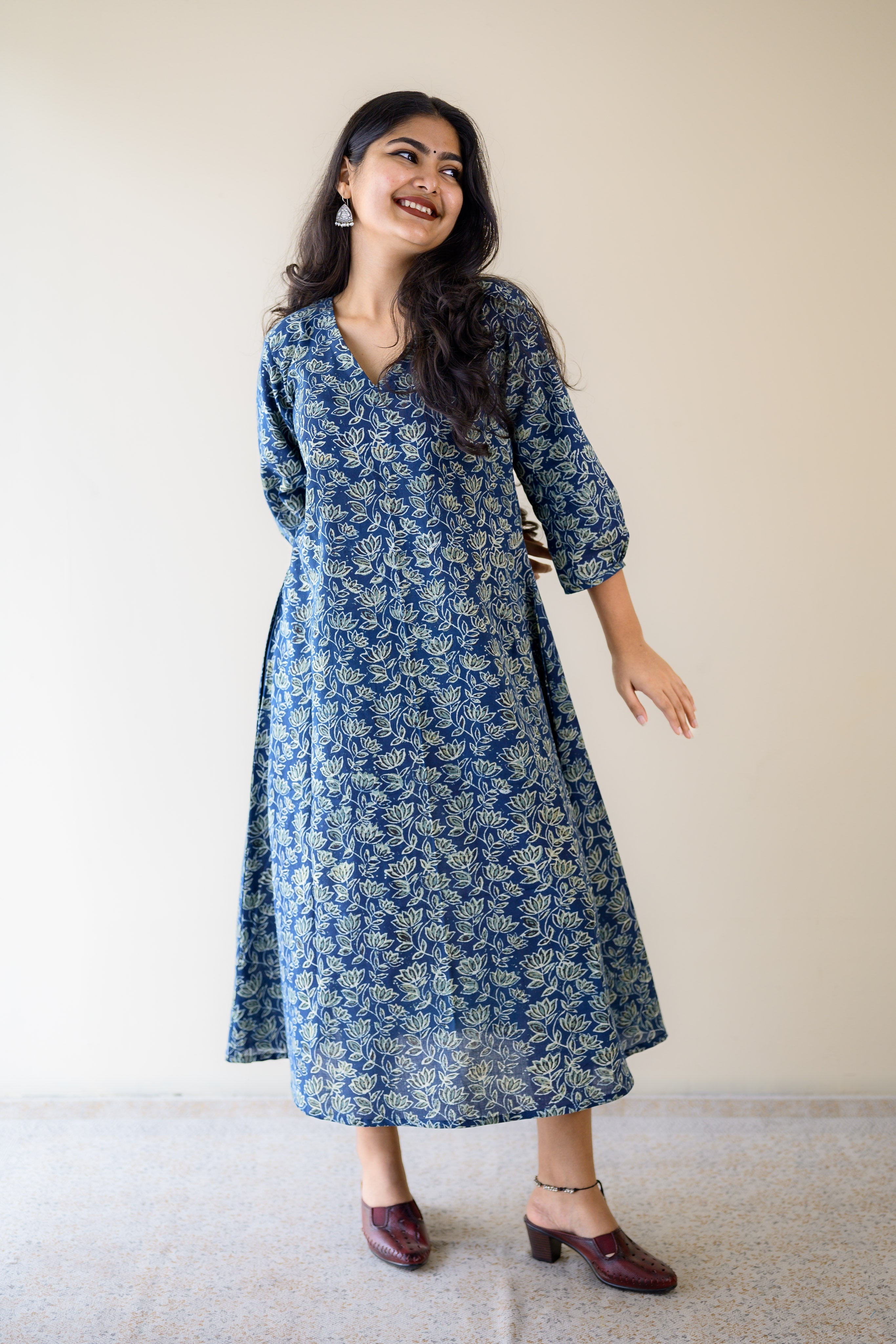 Meherika Indigo Ajrakh Dress
