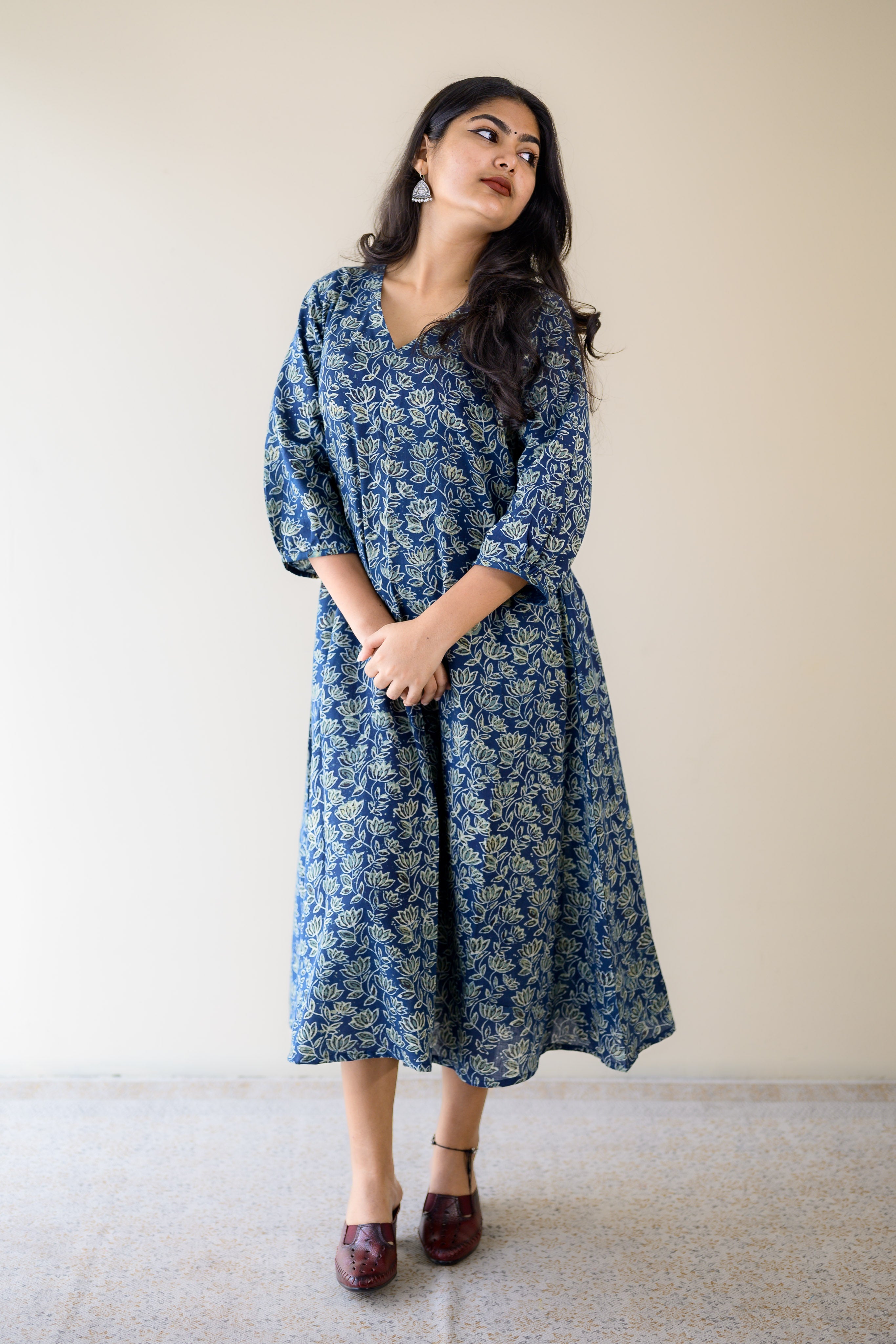 Meherika Indigo Ajrakh Dress