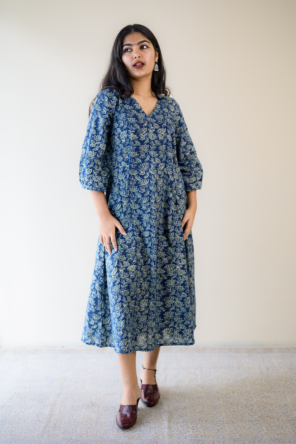 Meherika Indigo Ajrakh Dress