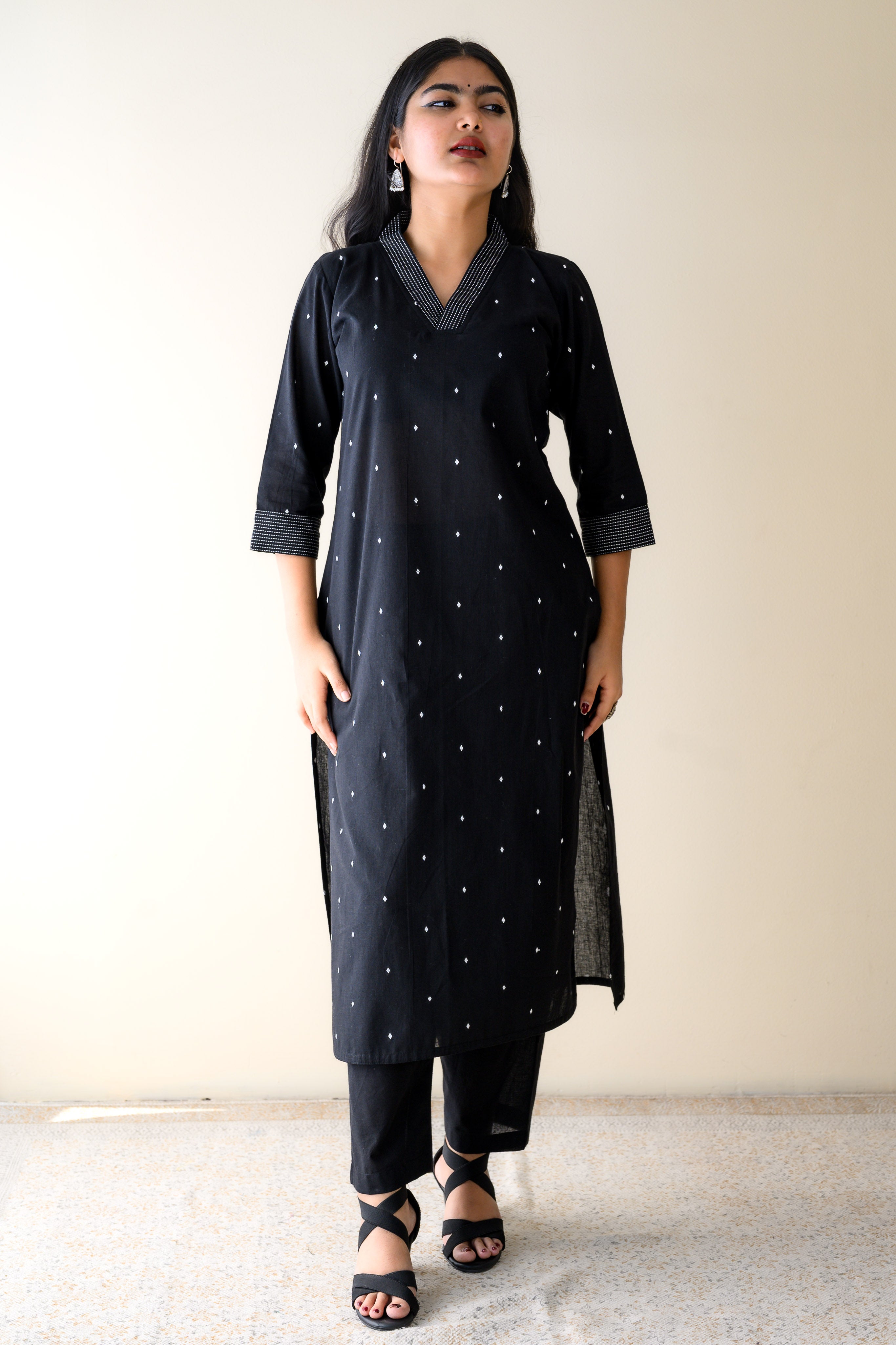 Set of 2- Aurelle South Cotton Kurta & Pants Set