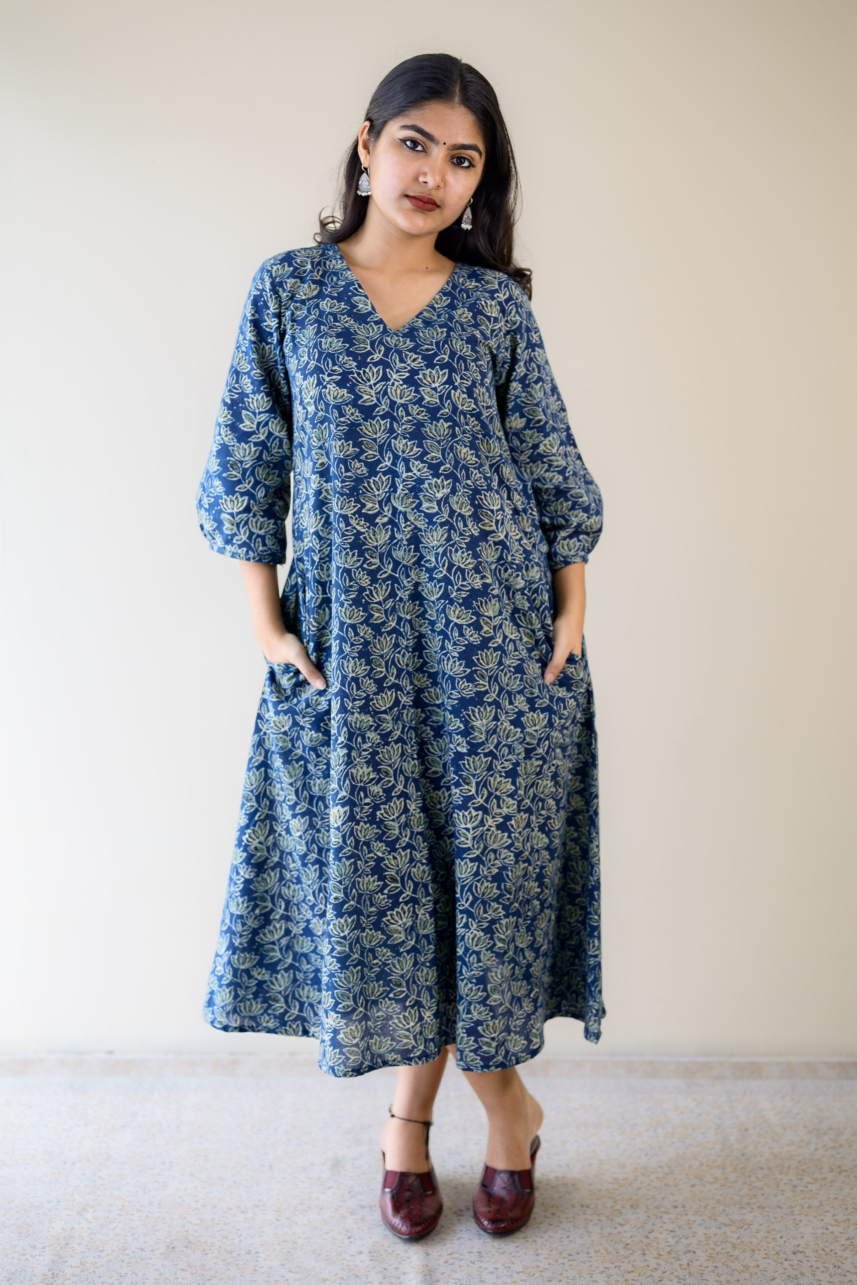 Meherika Indigo Ajrakh Dress
