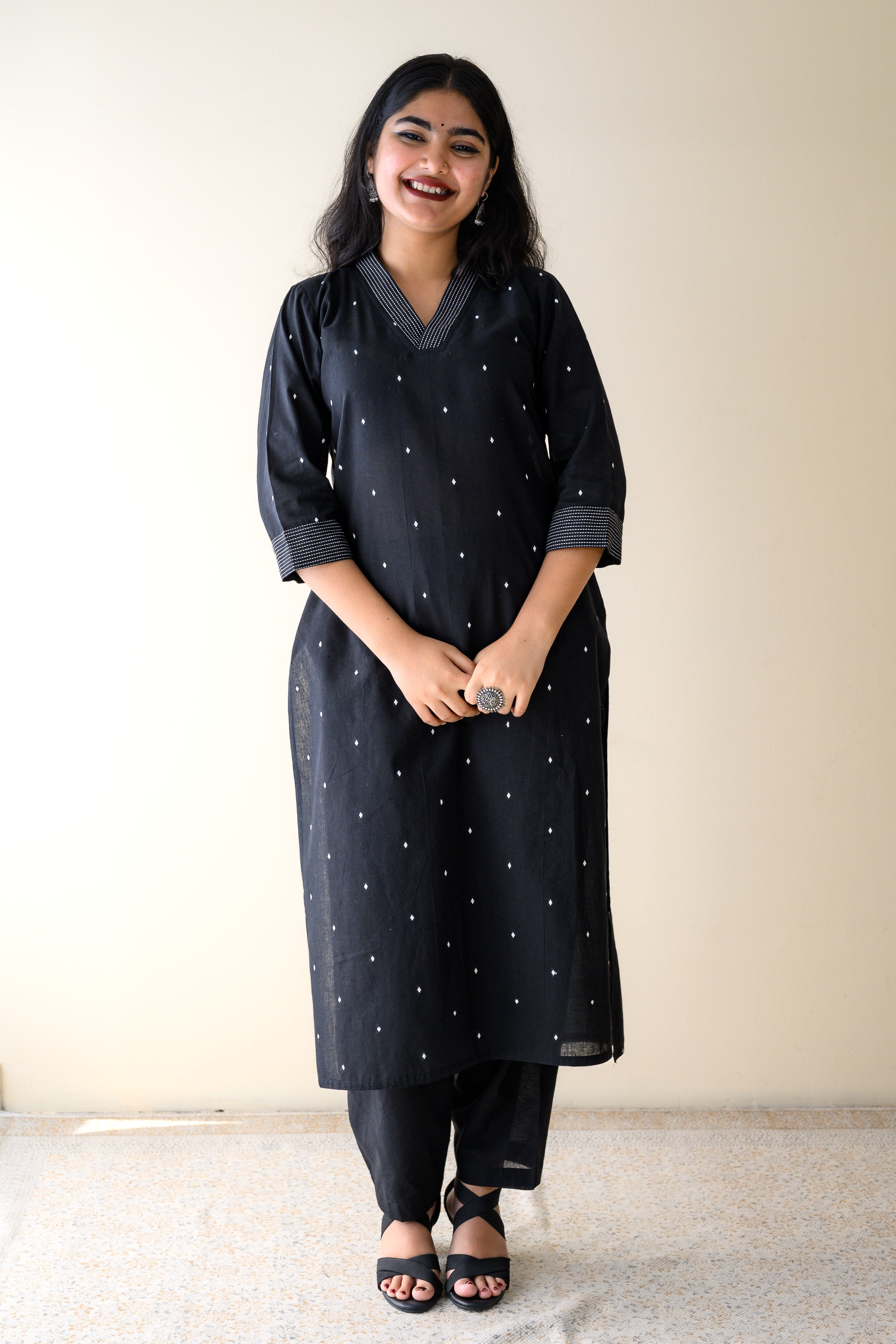 Set of 2- Aurelle South Cotton Kurta & Pants Set