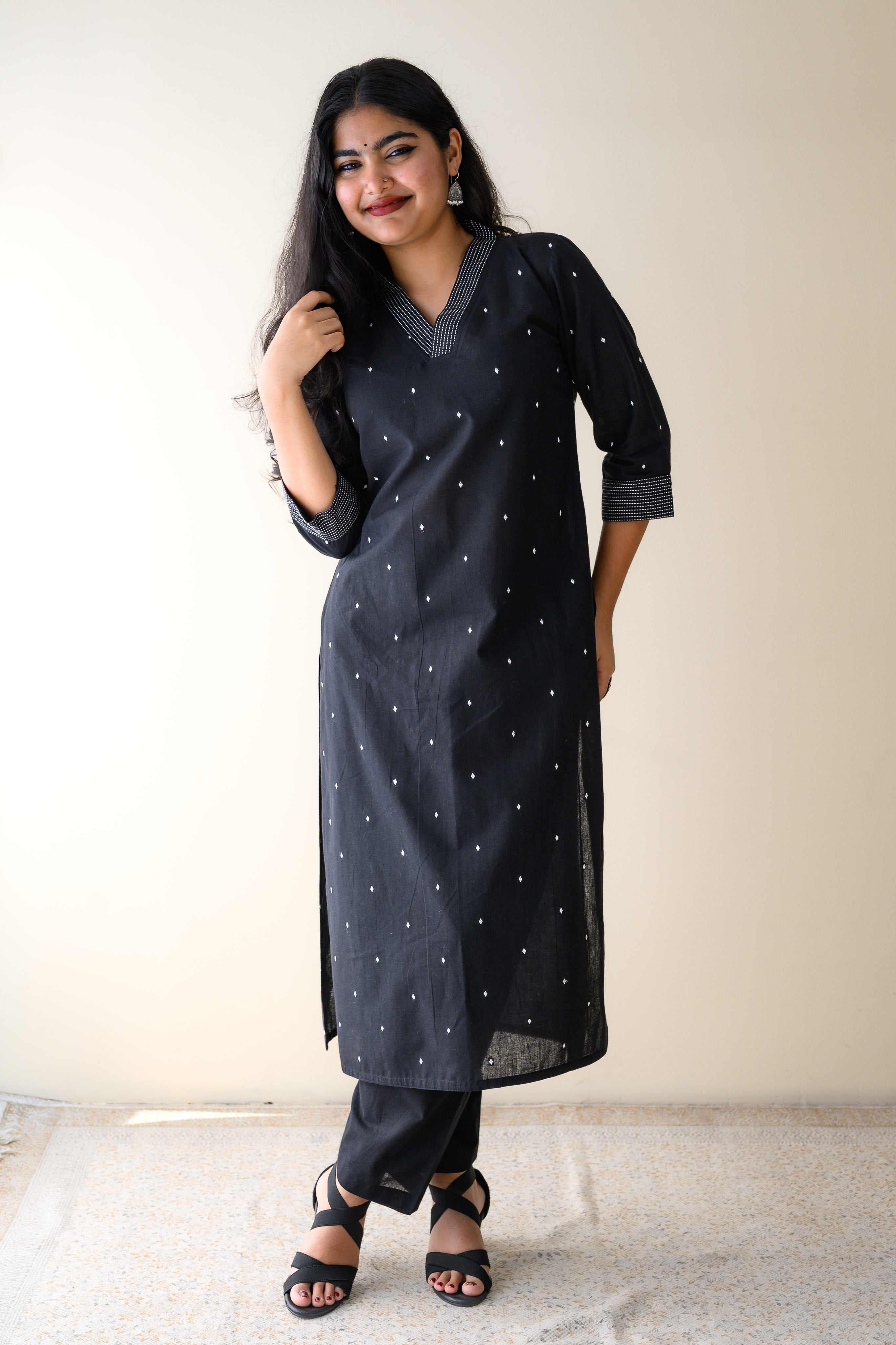 Set of 2- Aurelle South Cotton Kurta & Pants Set