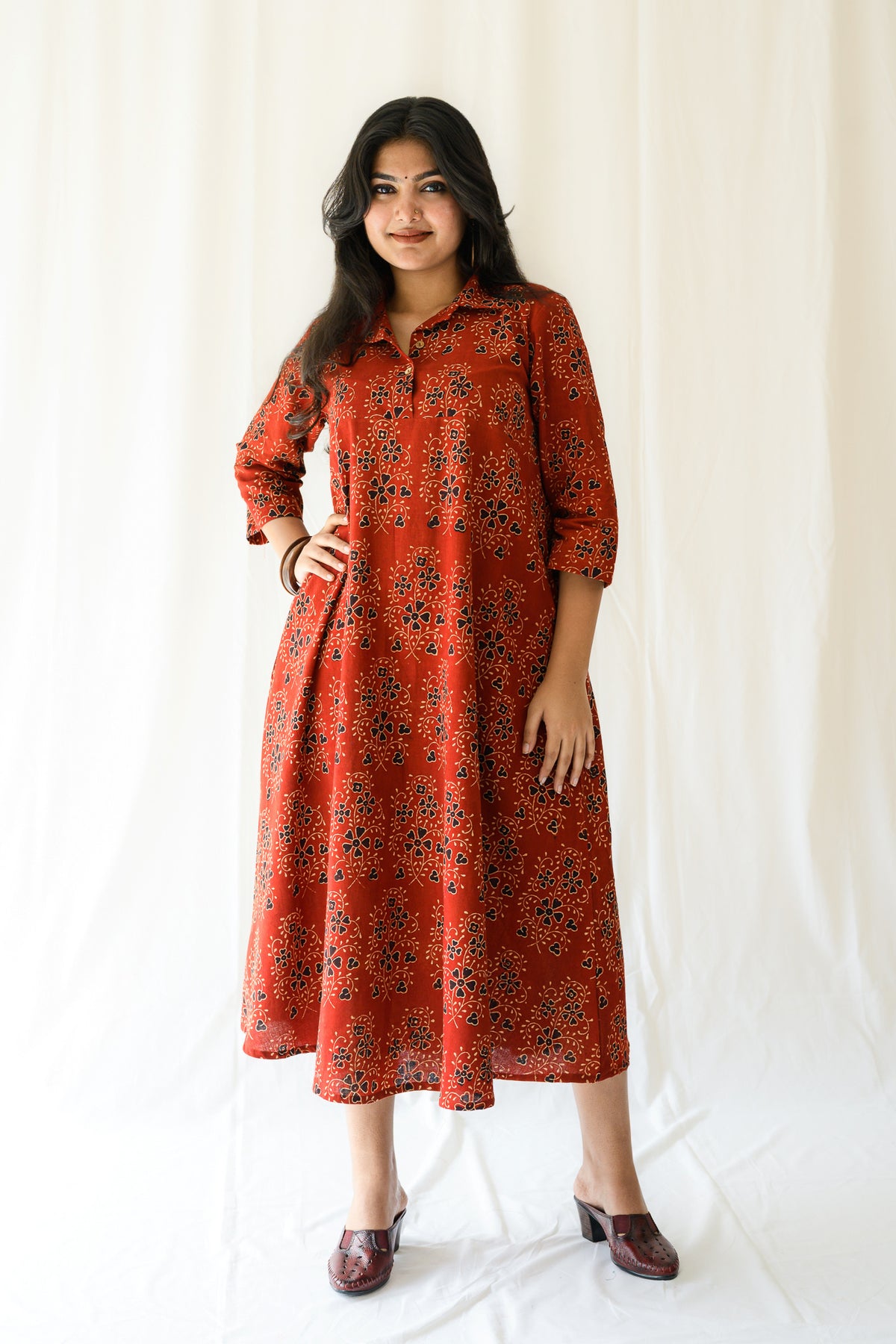 Elaine Shirt Collar Dress