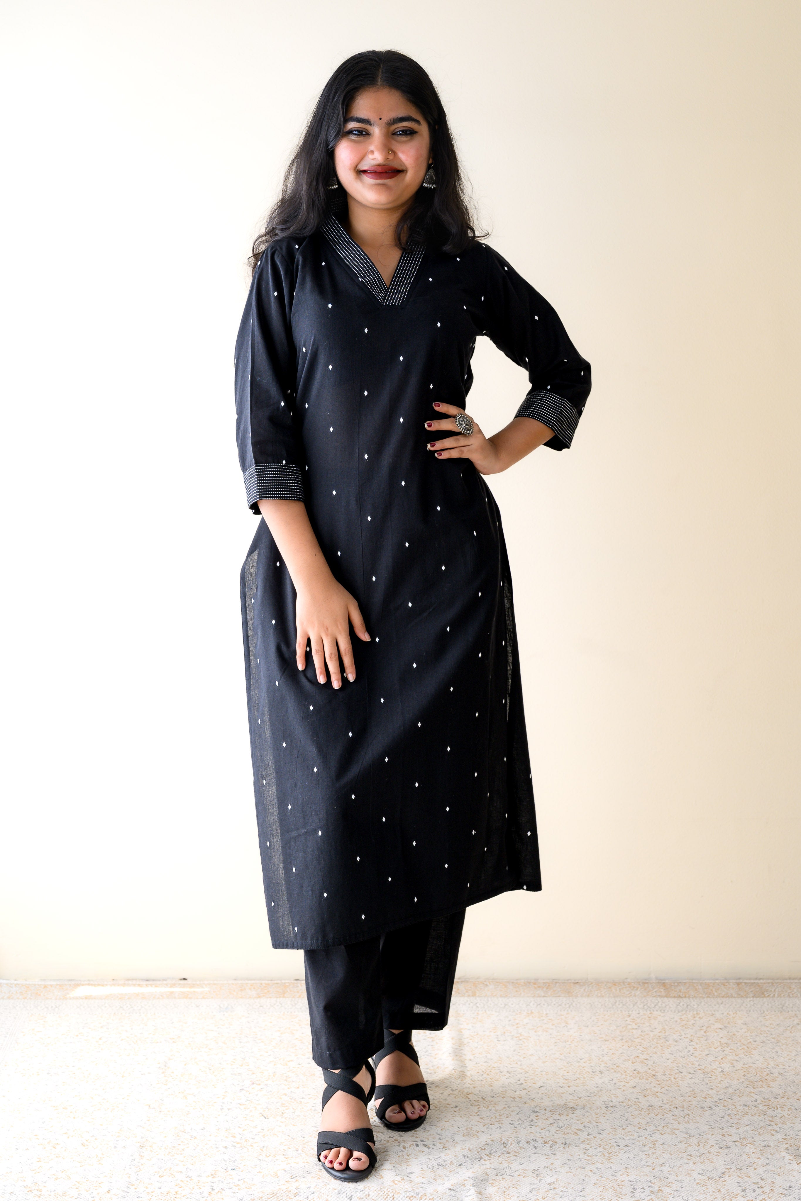 Set of 2- Aurelle South Cotton Kurta & Pants Set