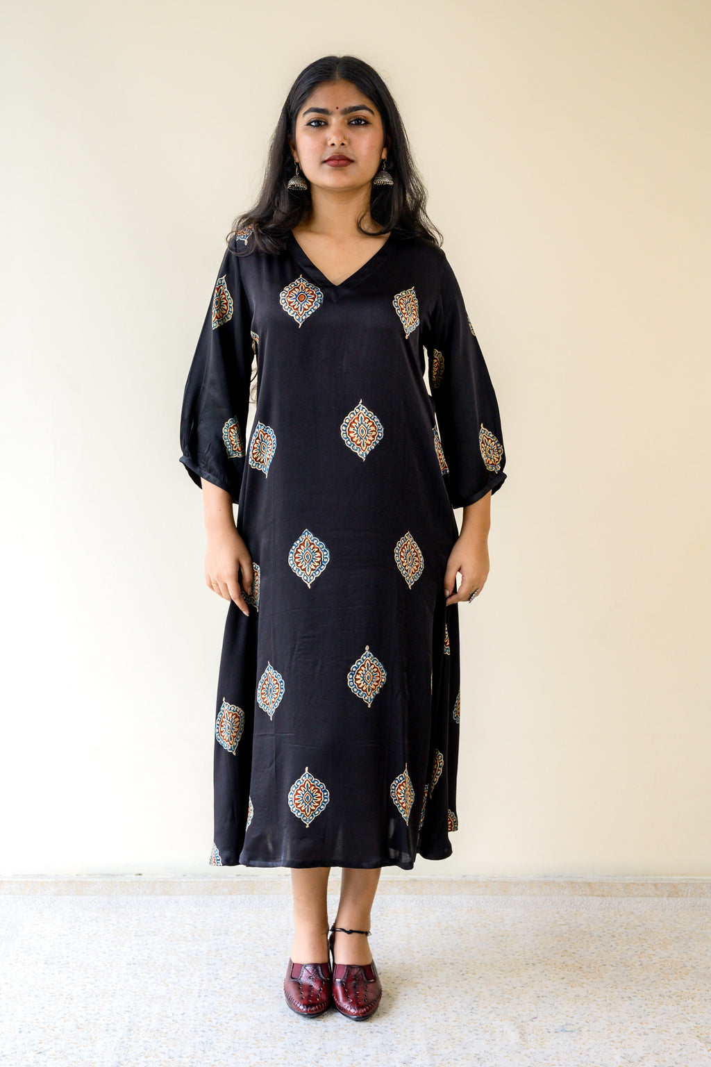 Zinaya Modal Ajrakh Dress
