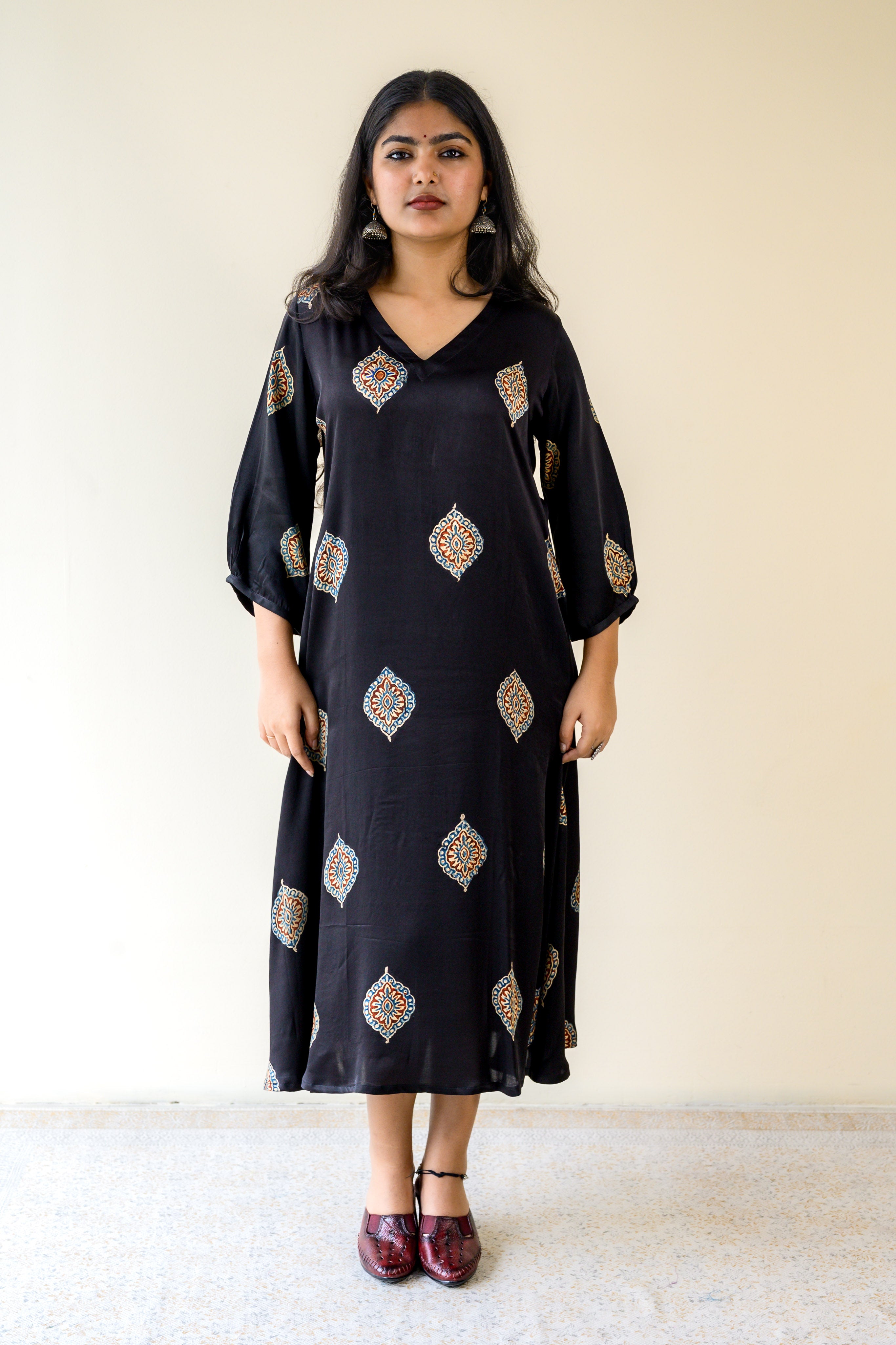 Zinaya Modal Ajrakh Dress