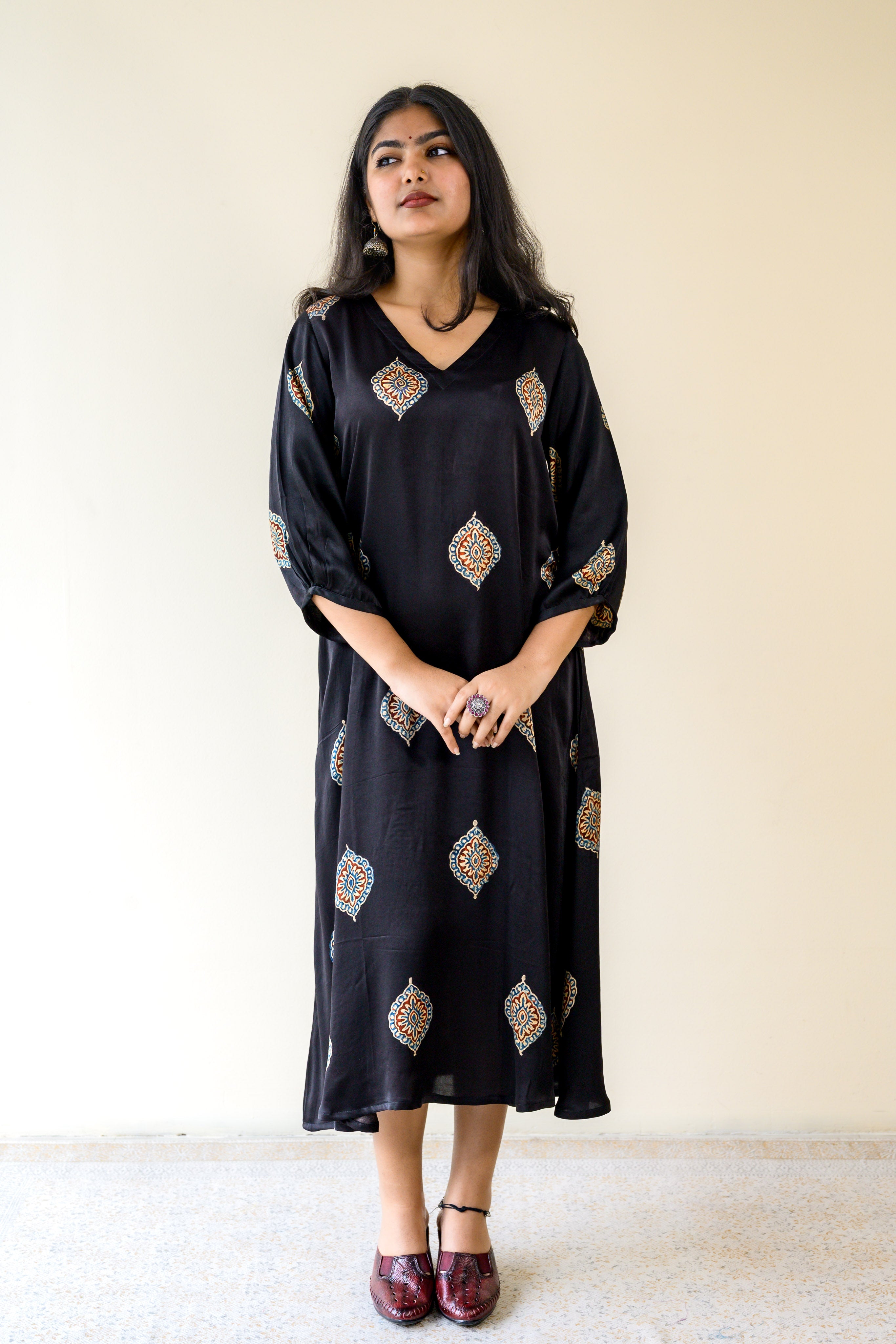 Zinaya Modal Ajrakh Dress