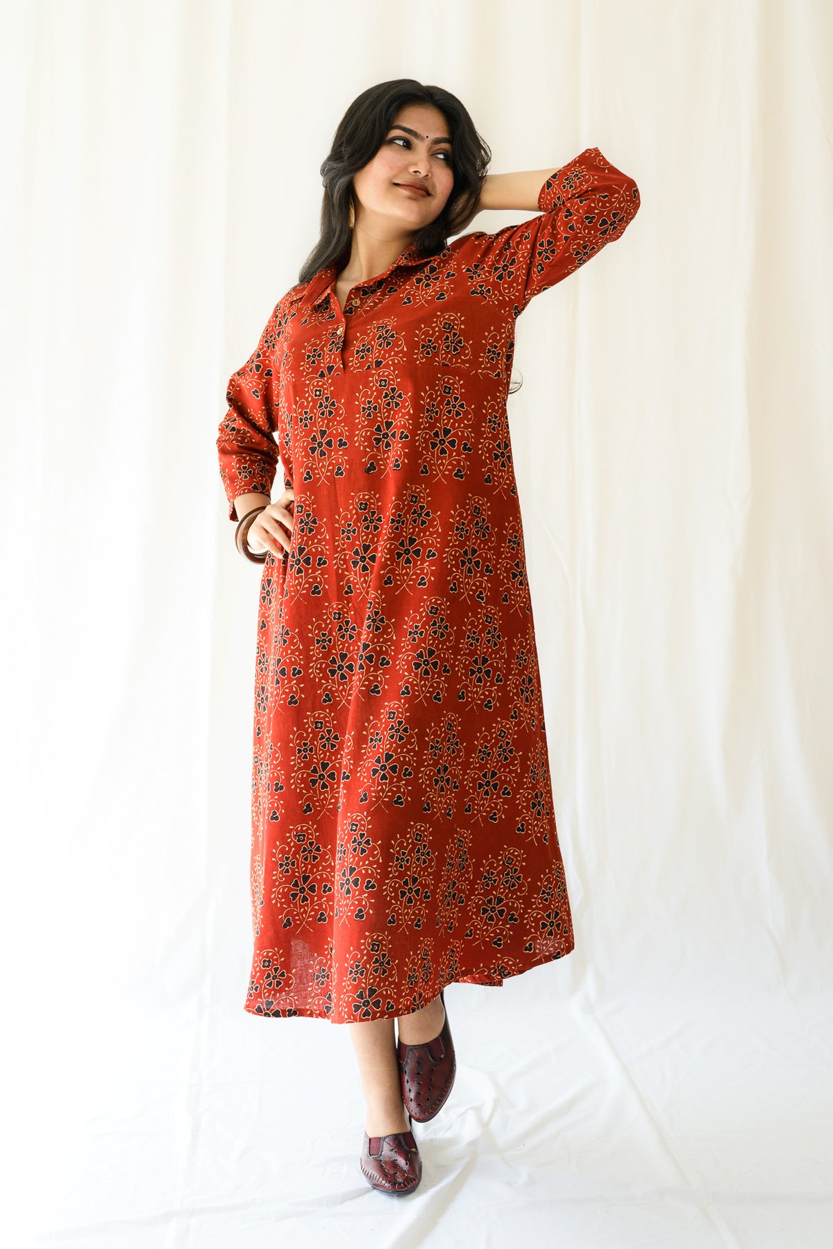 Elaine Shirt Collar Dress