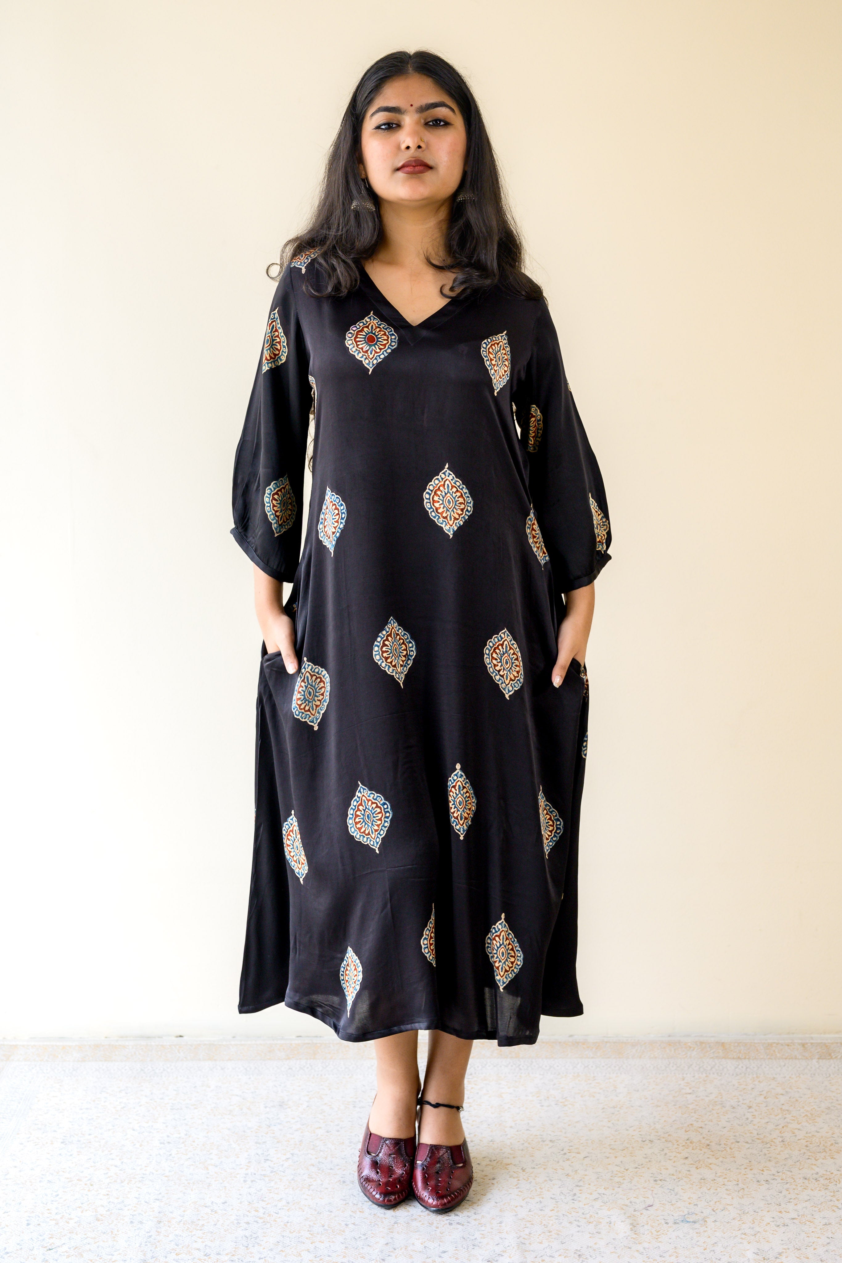 Zinaya Modal Ajrakh Dress