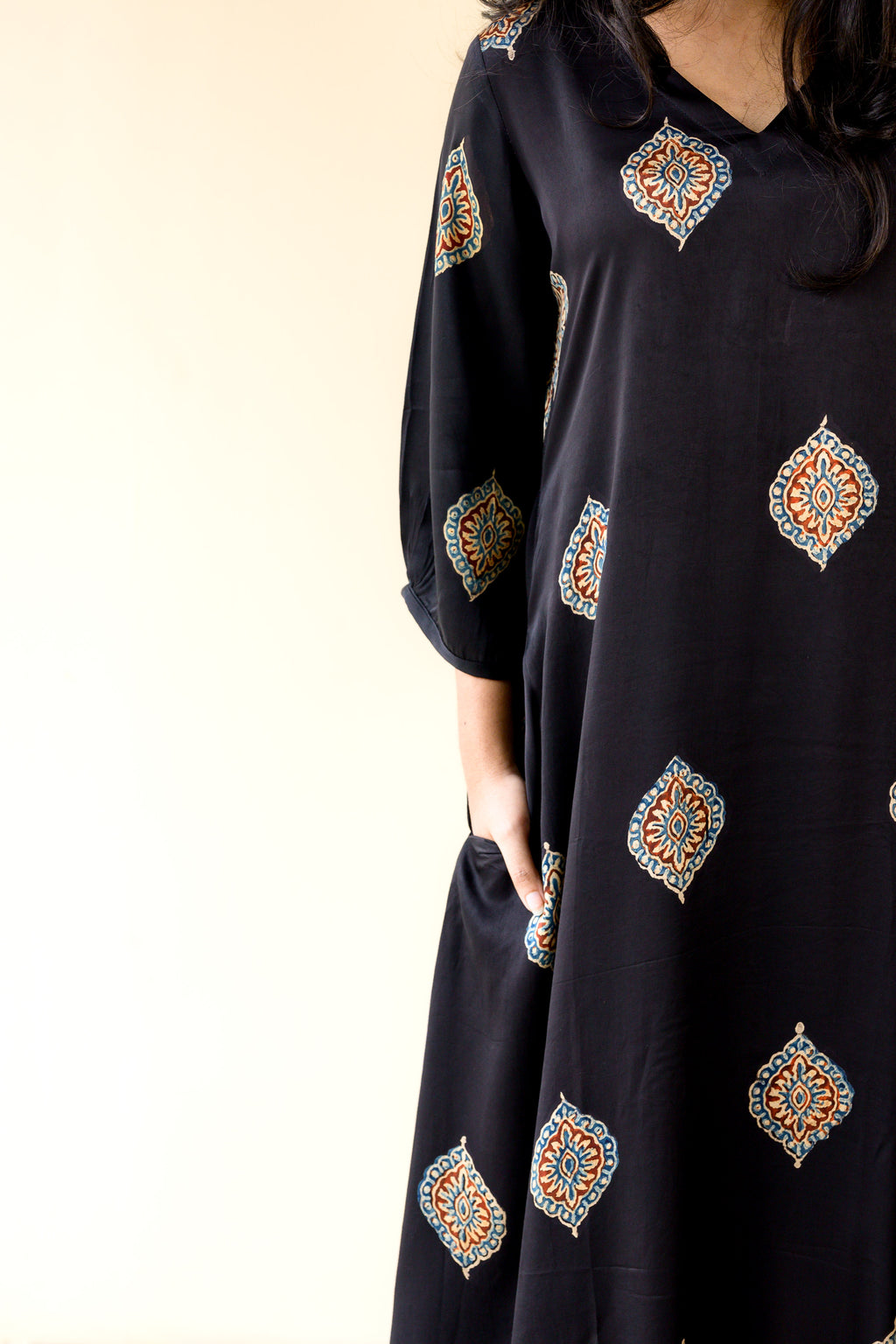 Zinaya Modal Ajrakh Dress