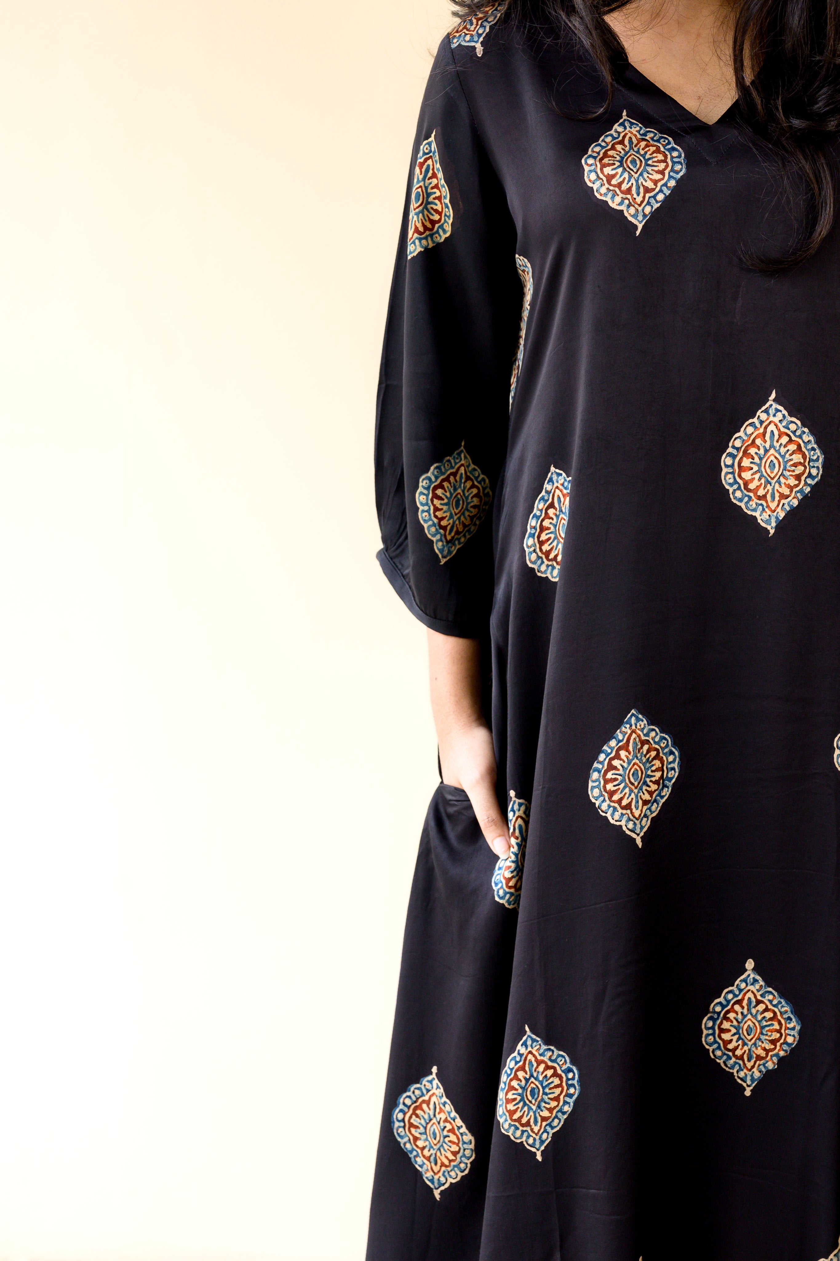 Zinaya Modal Ajrakh Dress